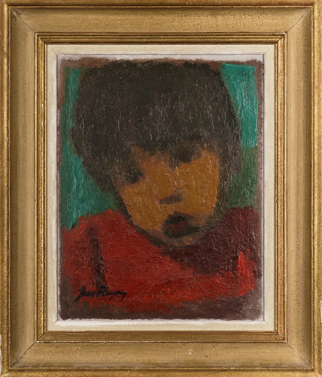 JEAN RAGNAR. Olja på pannå, Signerad.