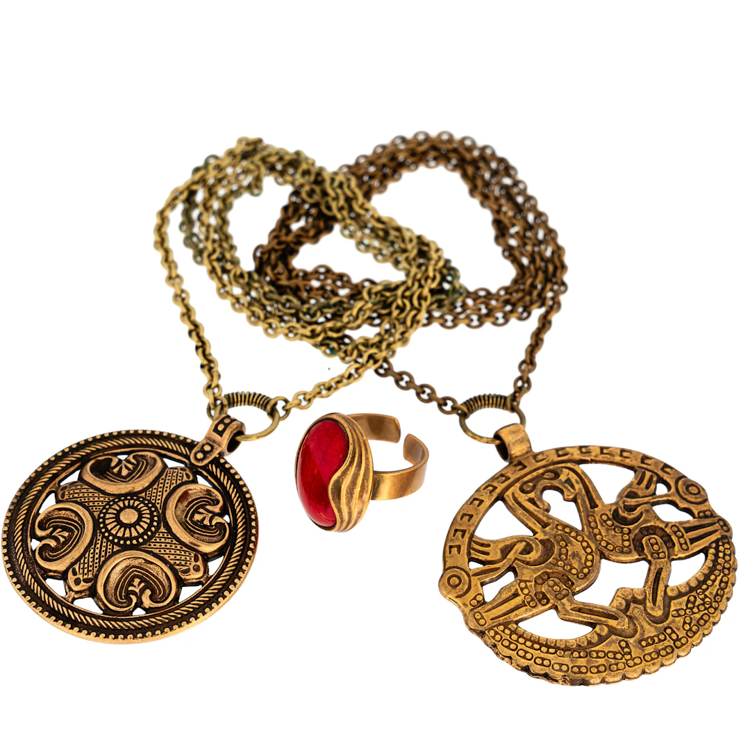 KALAVALA. Smycken, brons, Kalevala Koru, Finland. 3 delar.