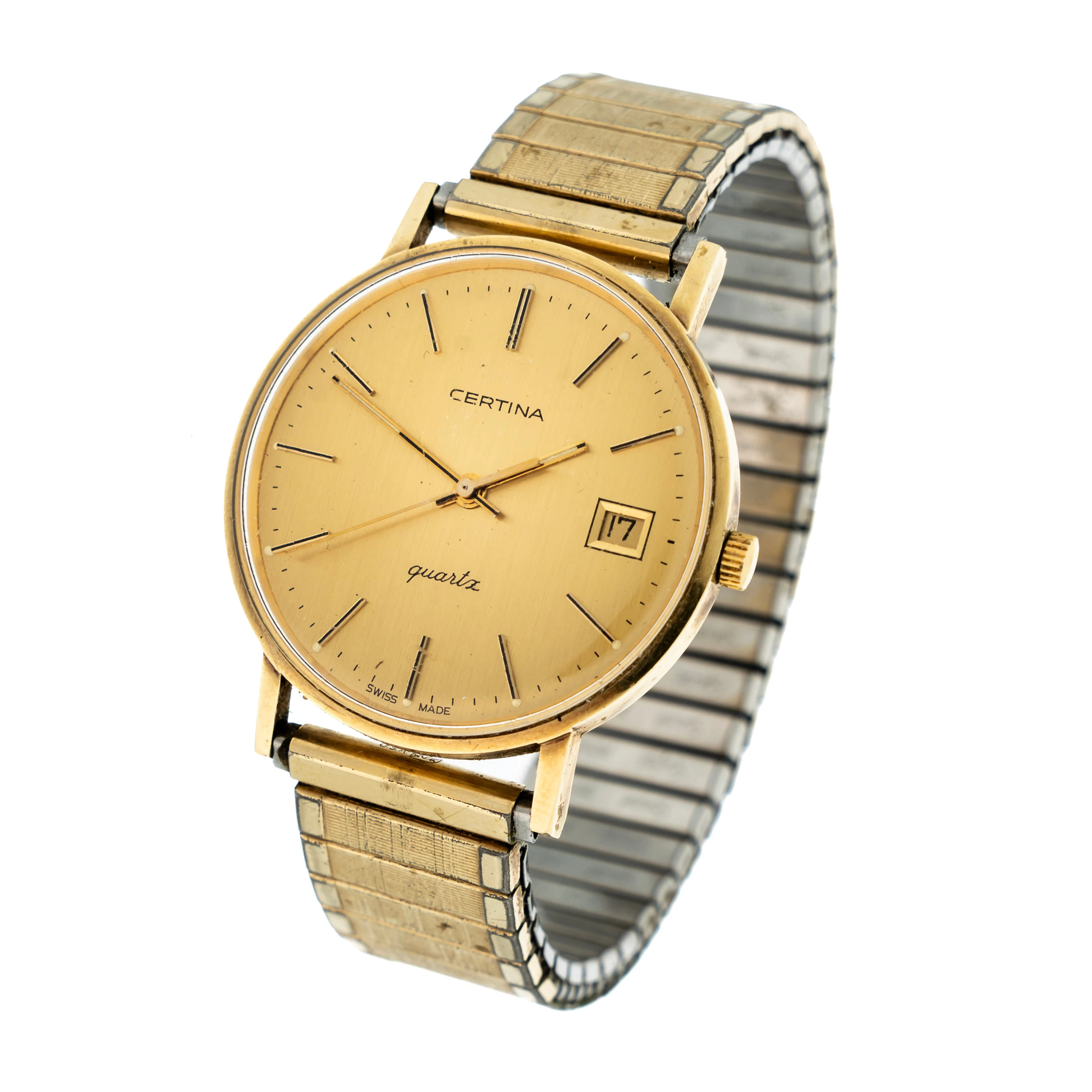 CERTINA. Armbandsur 14K Guld 1900-tal.