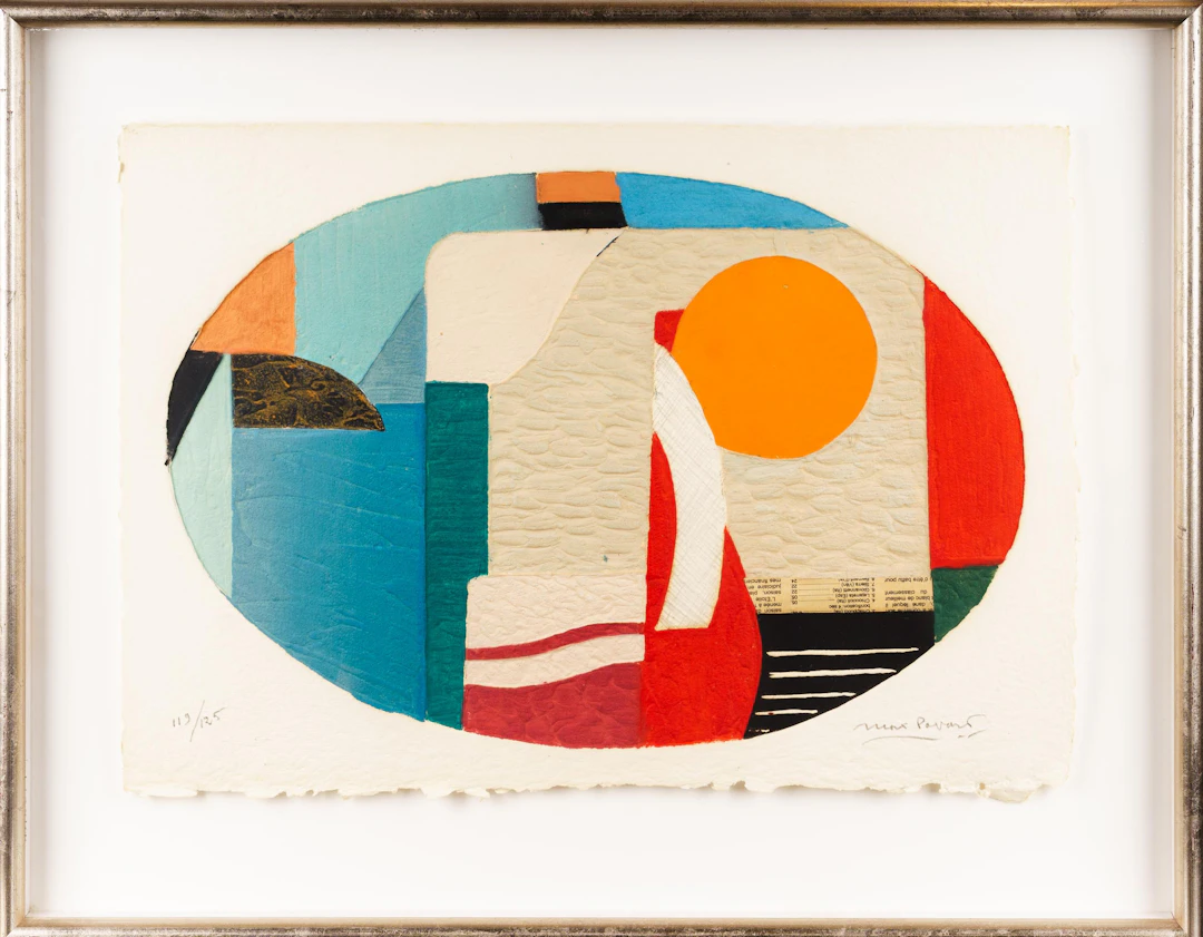 MAX PAPART. Carborundum-etsning, Nr 119/125, Signerad.