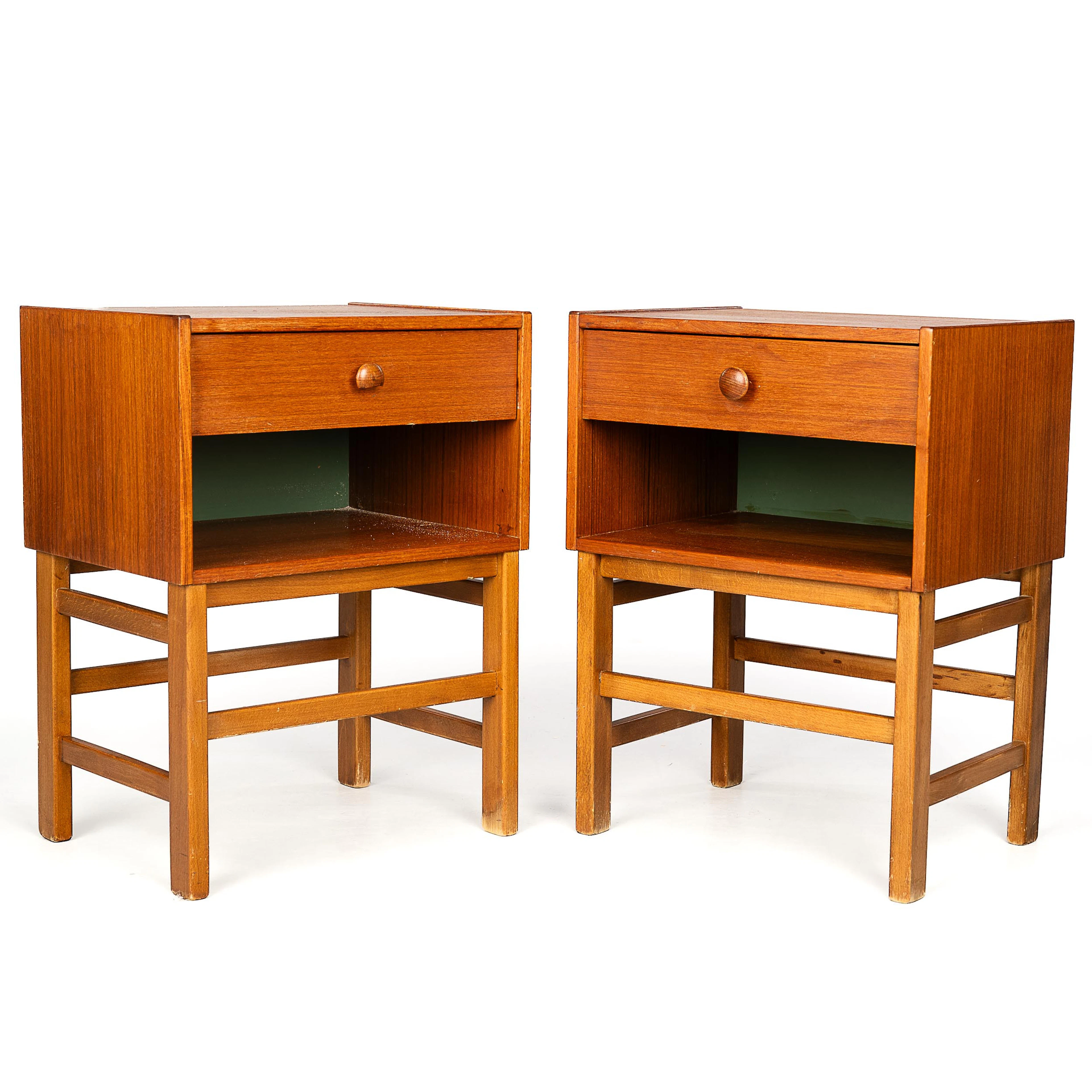 SÄNGBORD, 2 st, teak, 1960-tal.