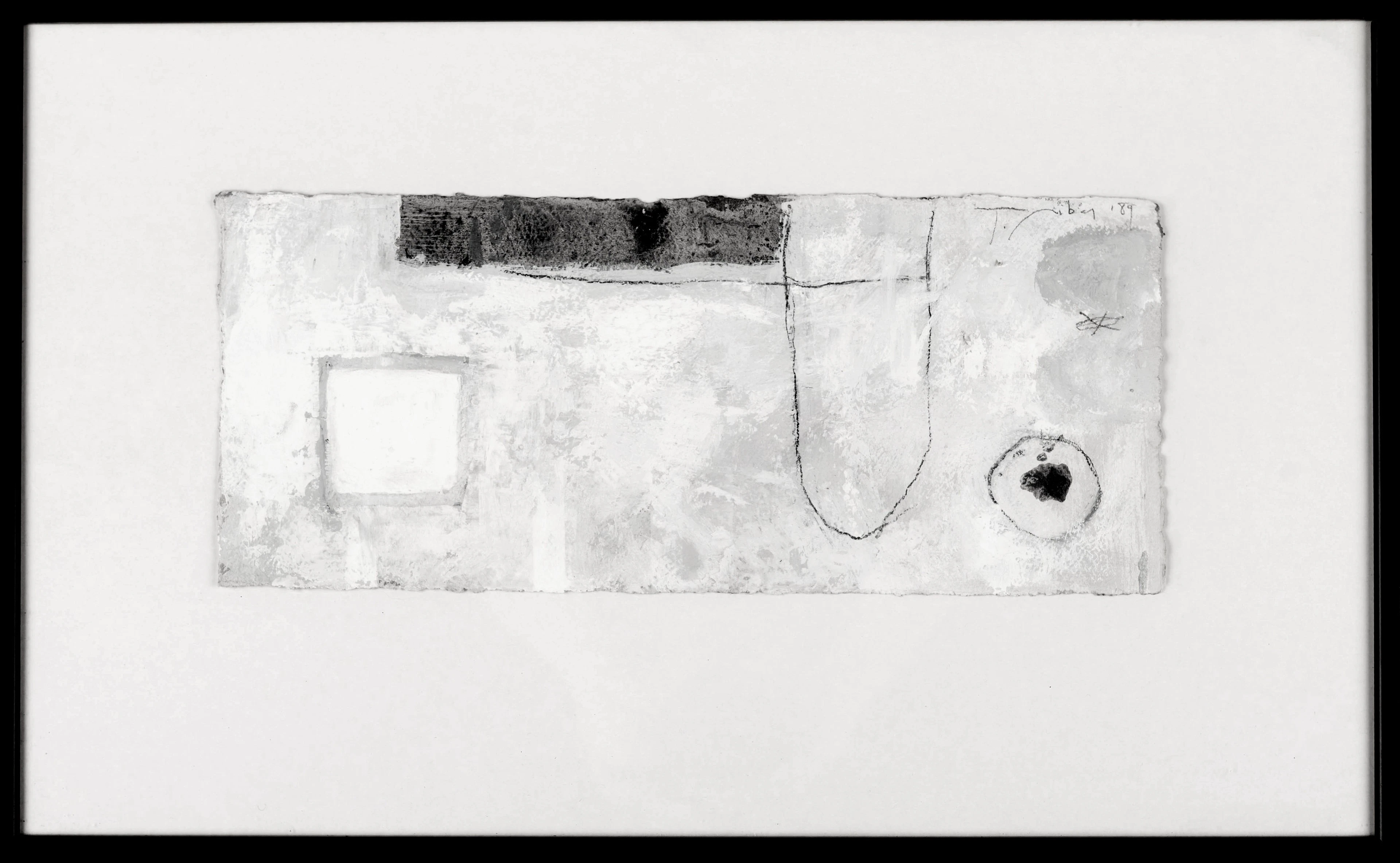 JAUME RIBAS. Blandteknik på papper, Signerad & daterad: 1989.