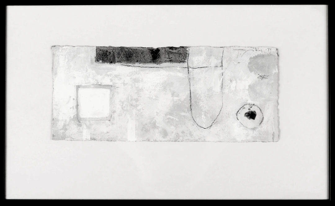 JAUME RIBAS. Blandteknik på papper, Signerad & daterad: 1989.