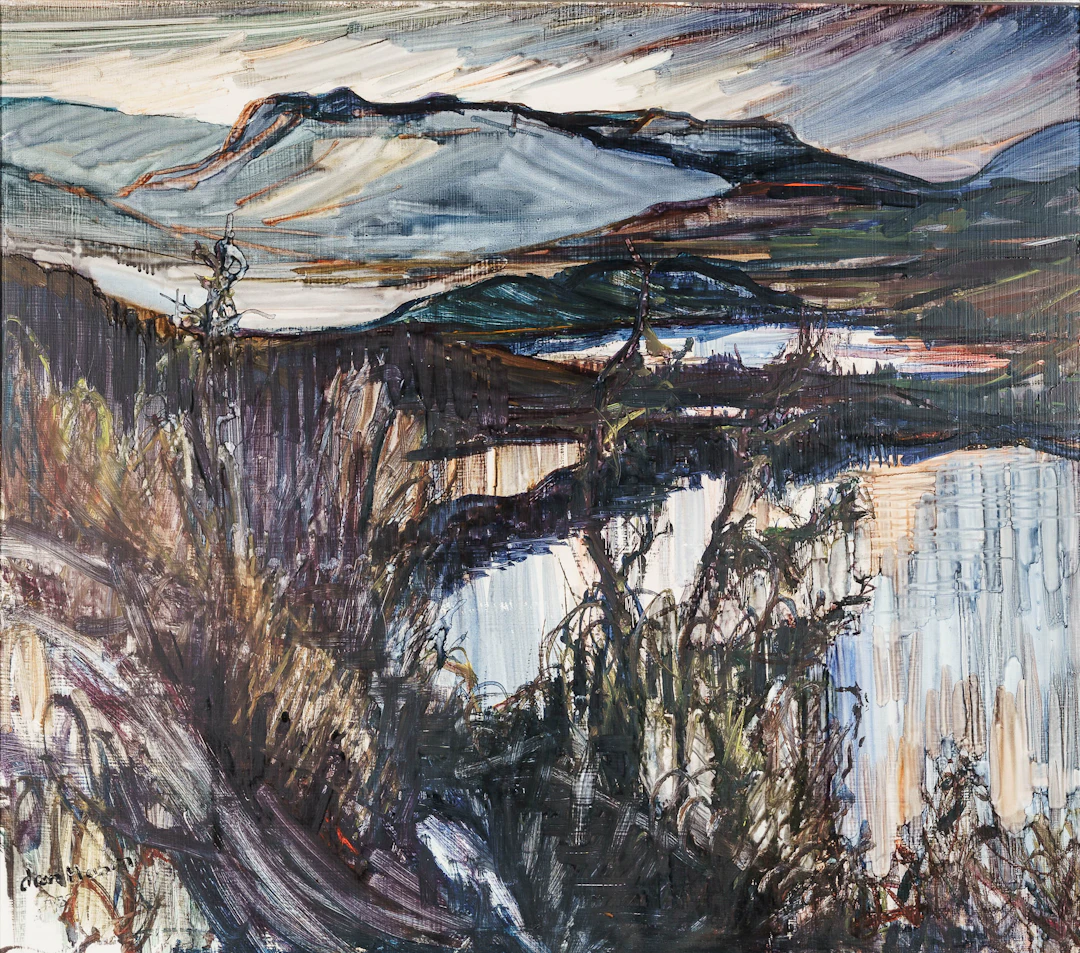 LARS MATSON. Olja på pannå, "Midsommarnatt", Signerad.