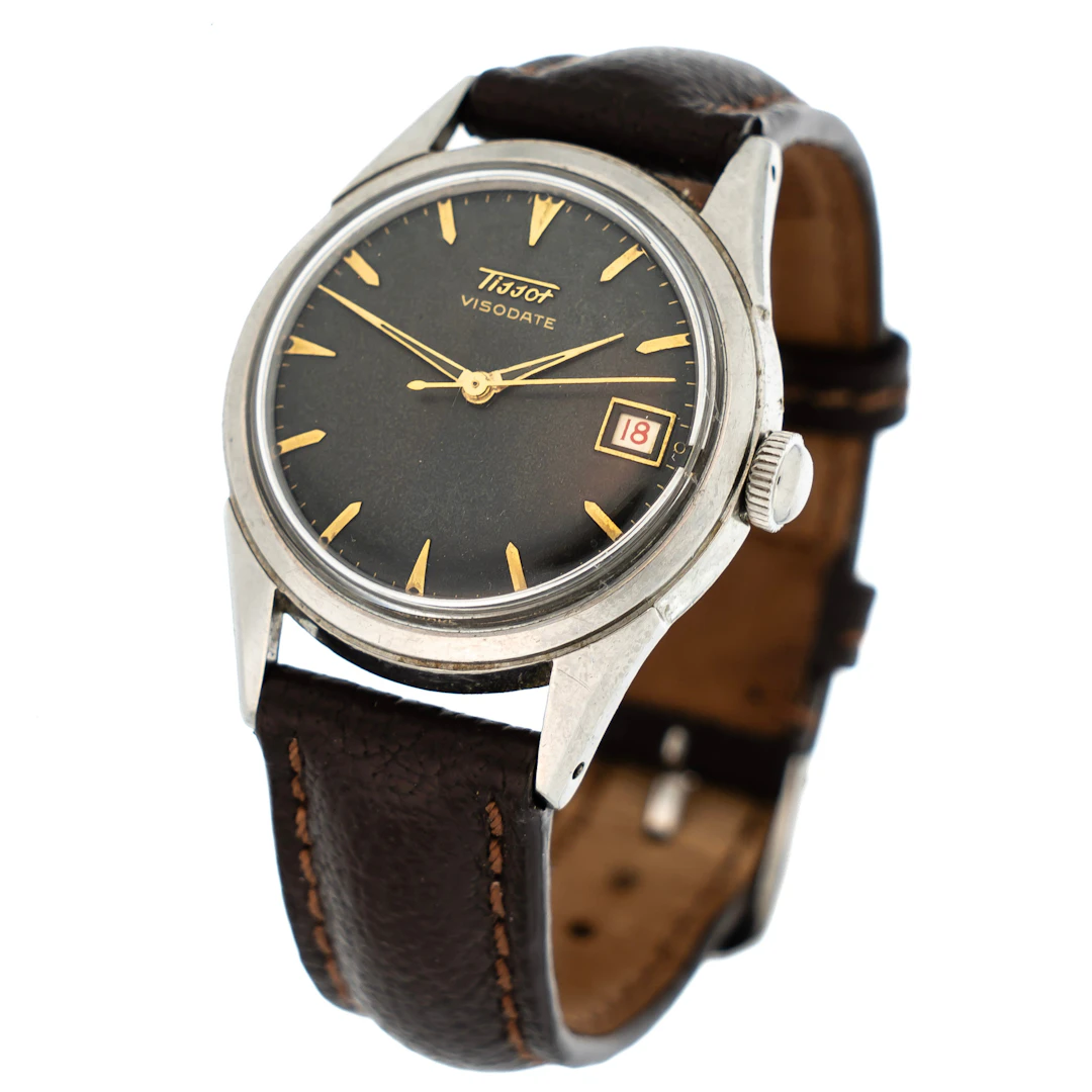 TISSOT. Armbandsur, "Visodate", Manuell, 35 mm.