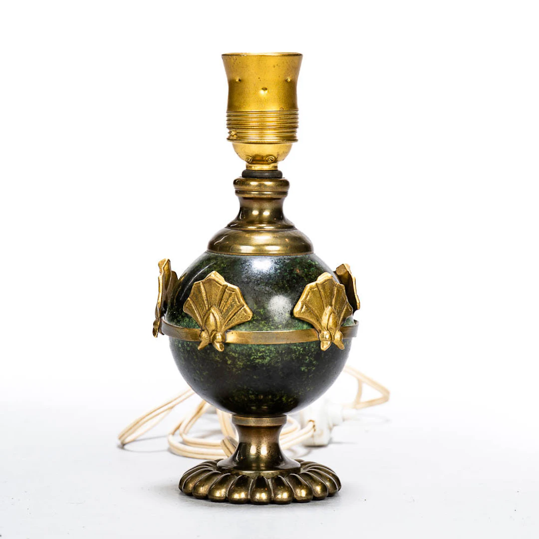 BORDSLAMPA, Zenith, art deco stil, 1930/40-tal, metall, mässing, modell