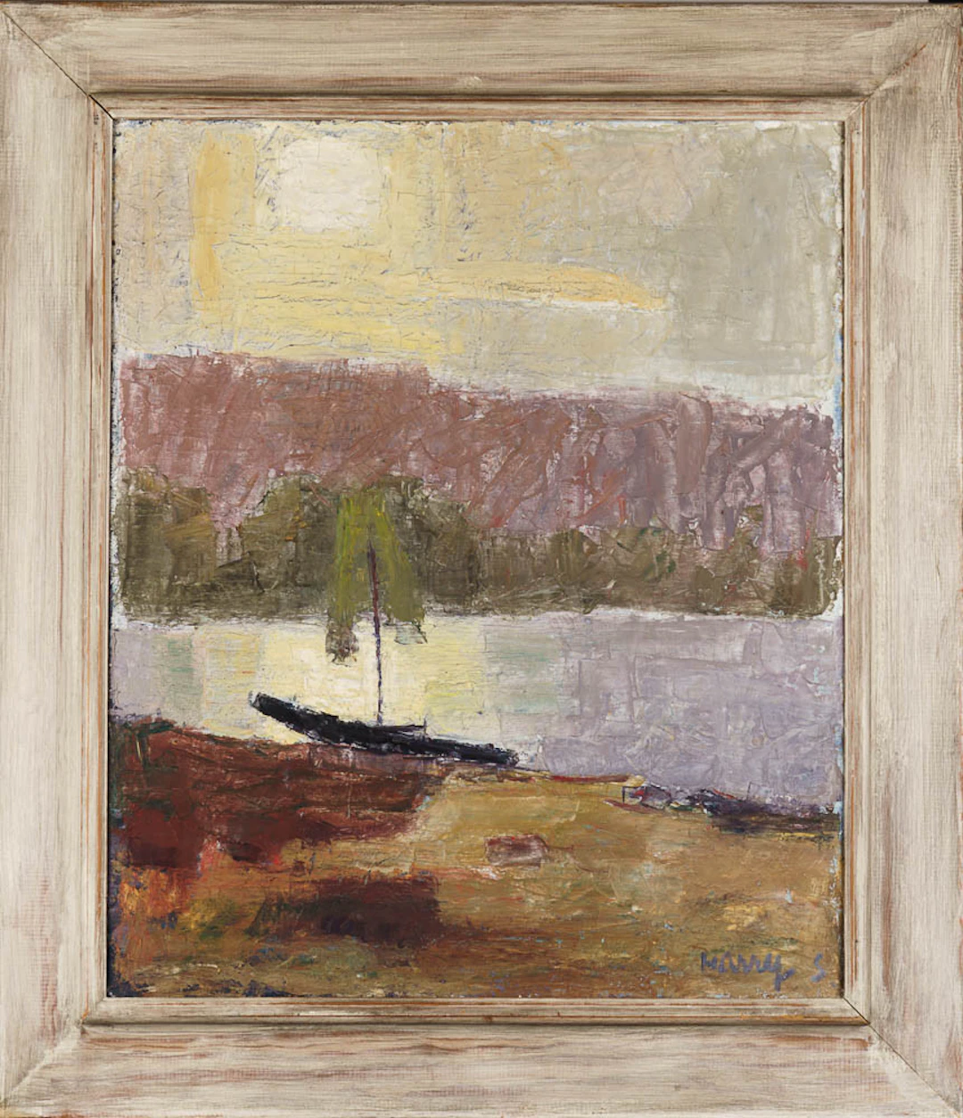 HARRY SANDBERG. Olja på duk, "Vildmarksvår", Signerad.