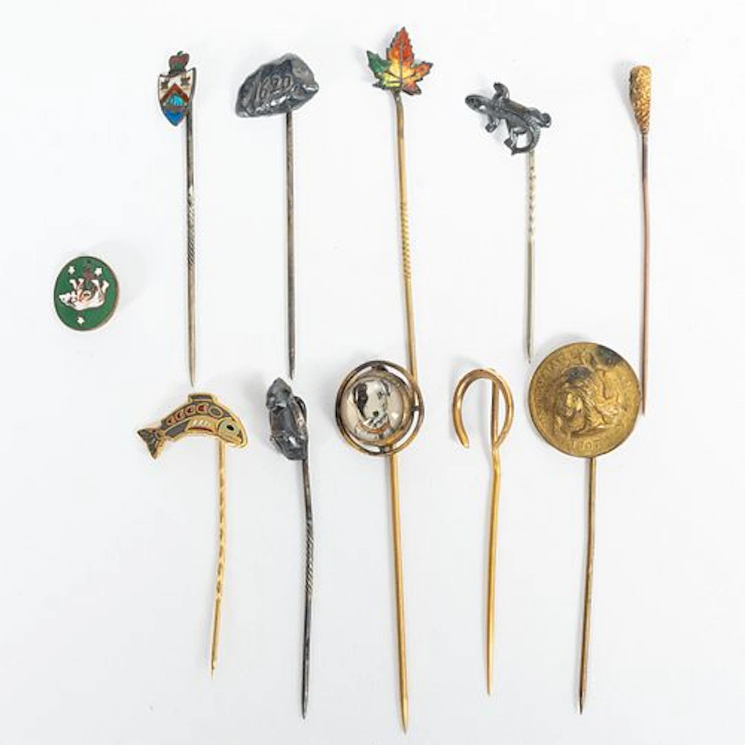 10 Gold and Silver Stick Pins