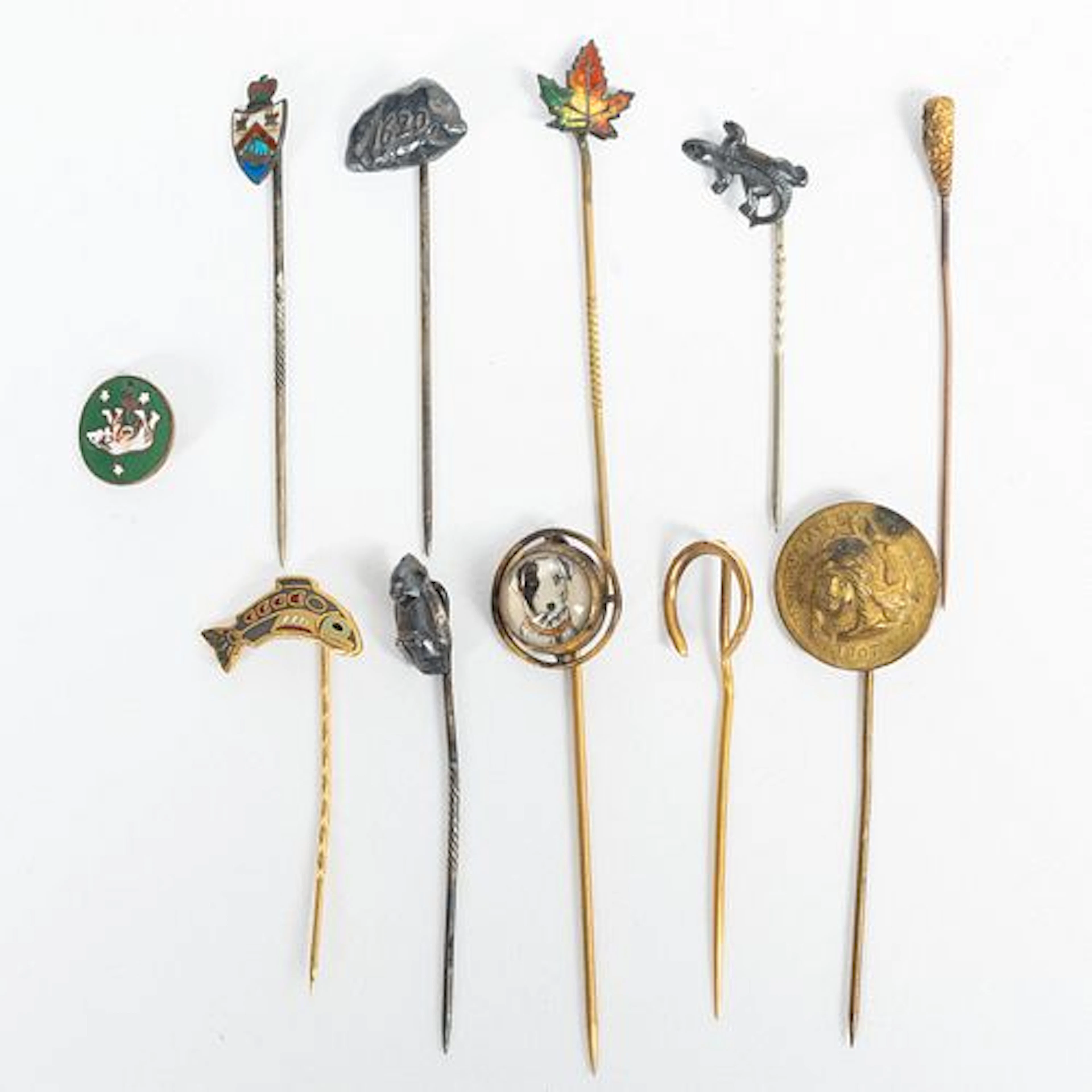 10 Gold and Silver Stick Pins