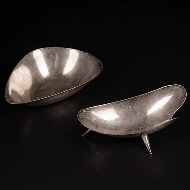 Juventino Lopez Reyes Sterling Silver Tri-footed Bowl