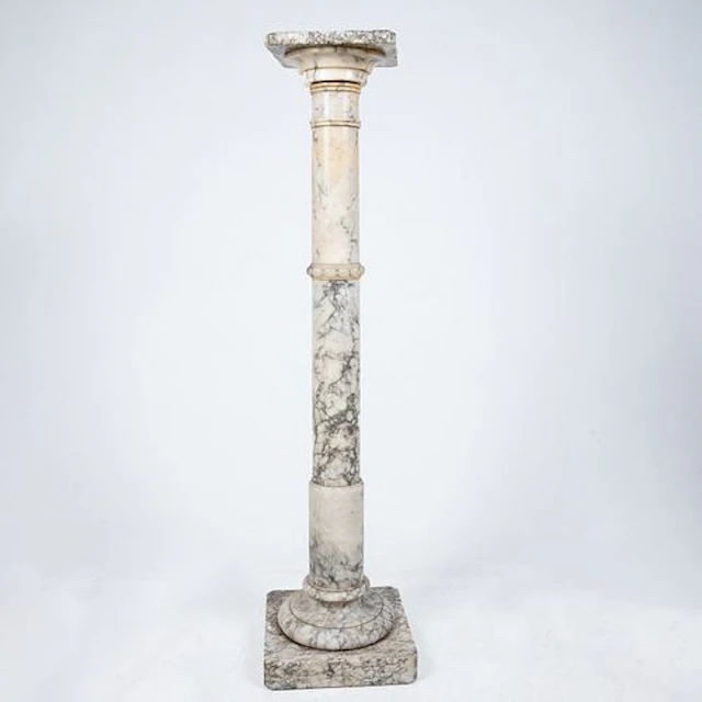 Italian Carved Marble Pedestal