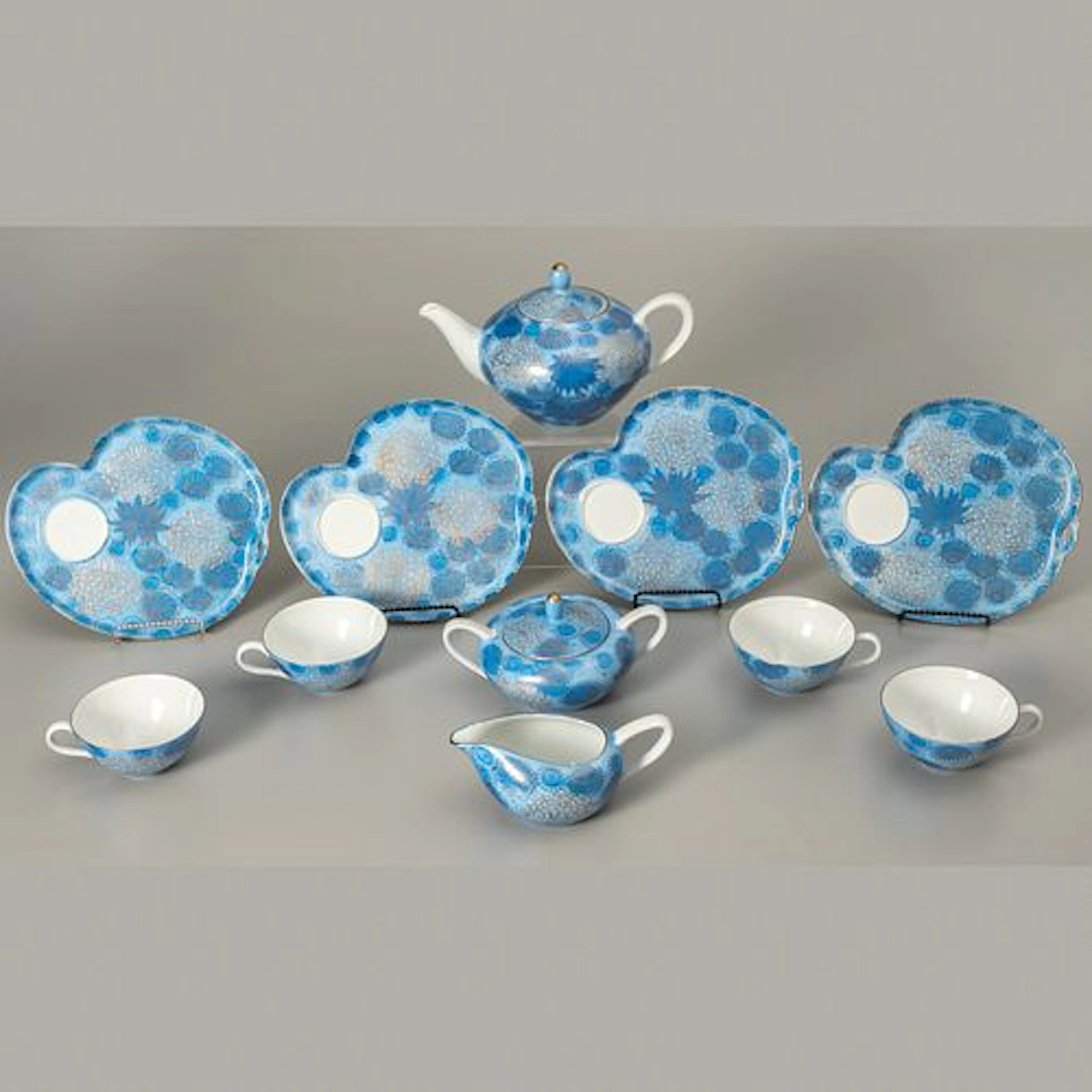 Eleven-Piece Japanese Porcelain Tea Set