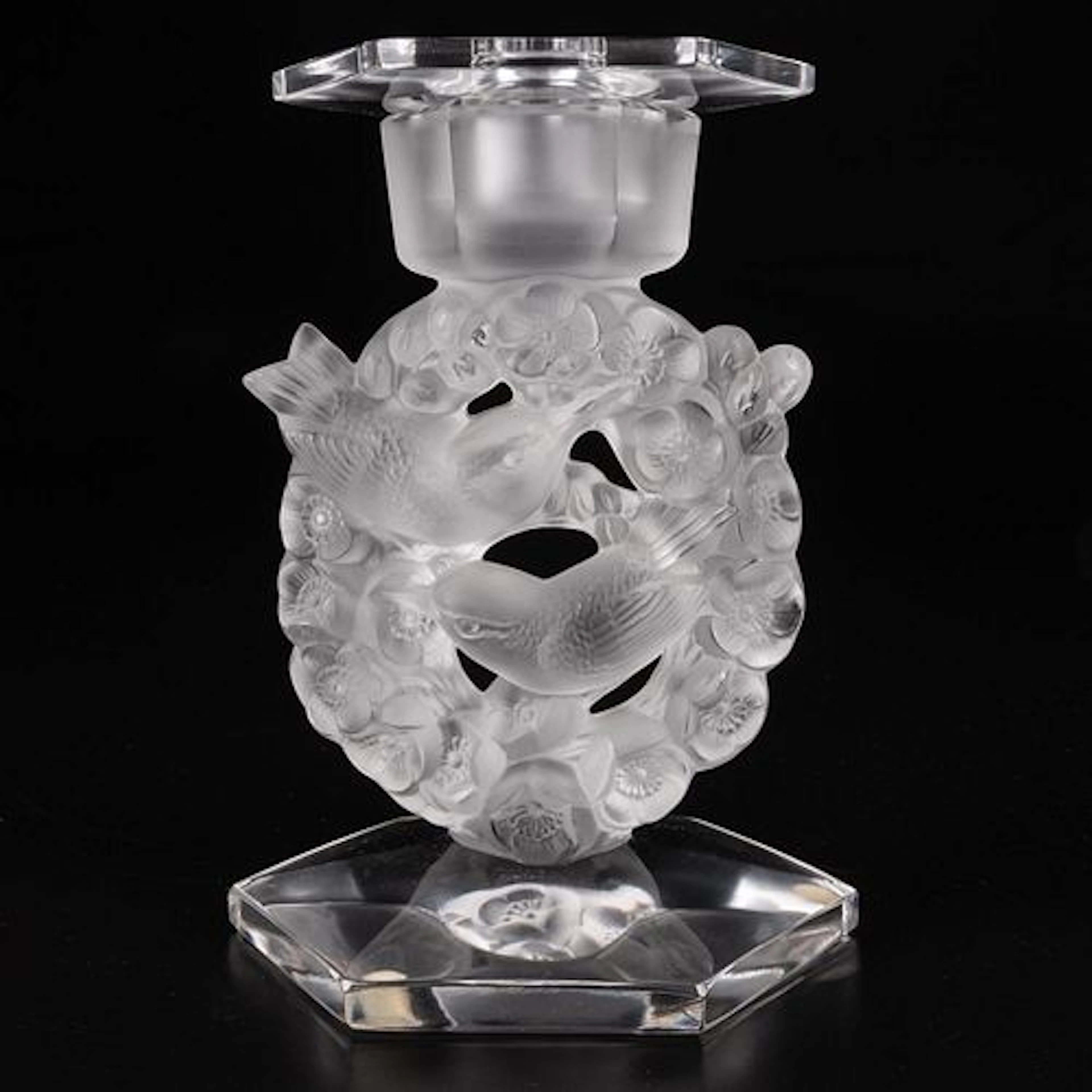 Lalique Messanges Candlestick