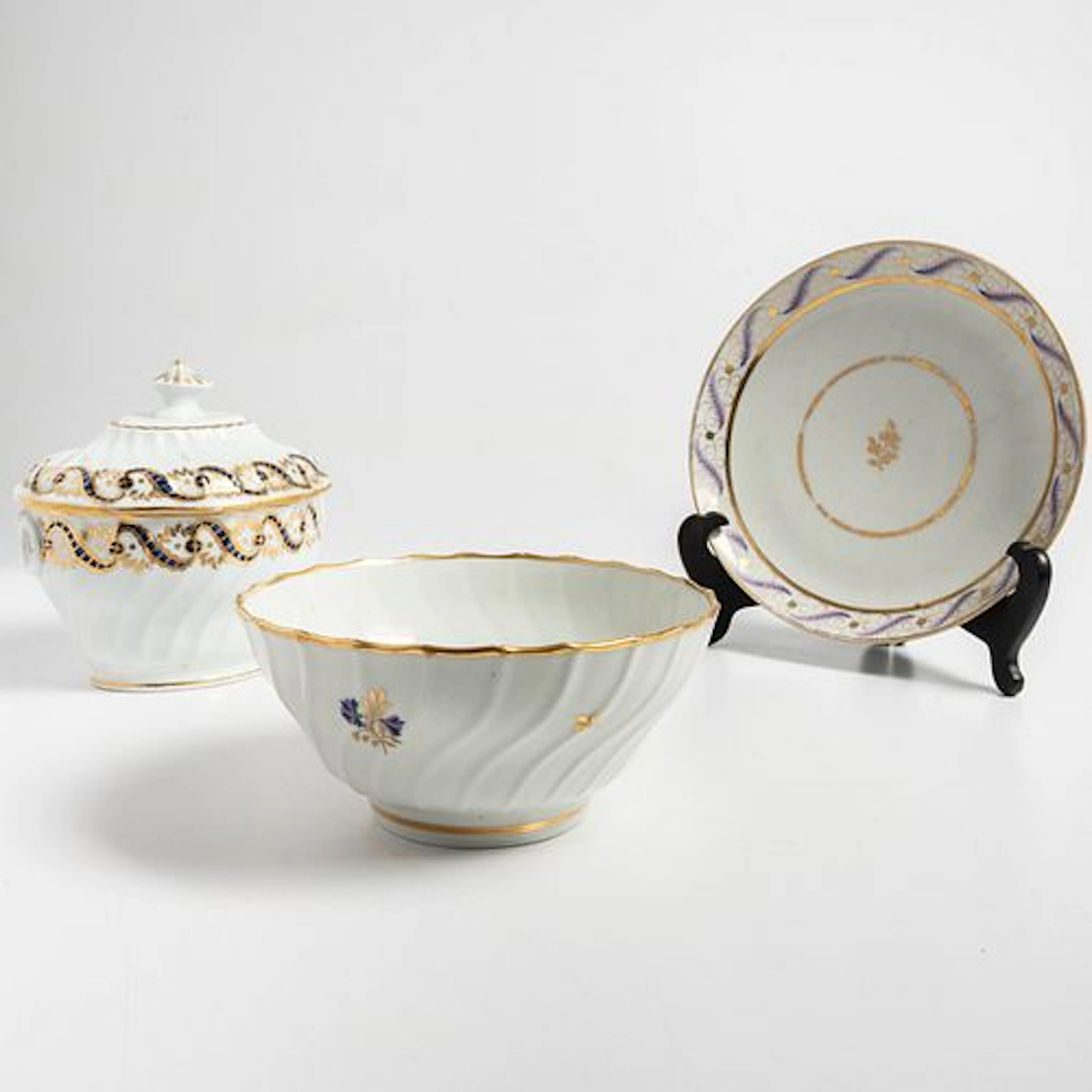 Three English Porcelain Decorative Items