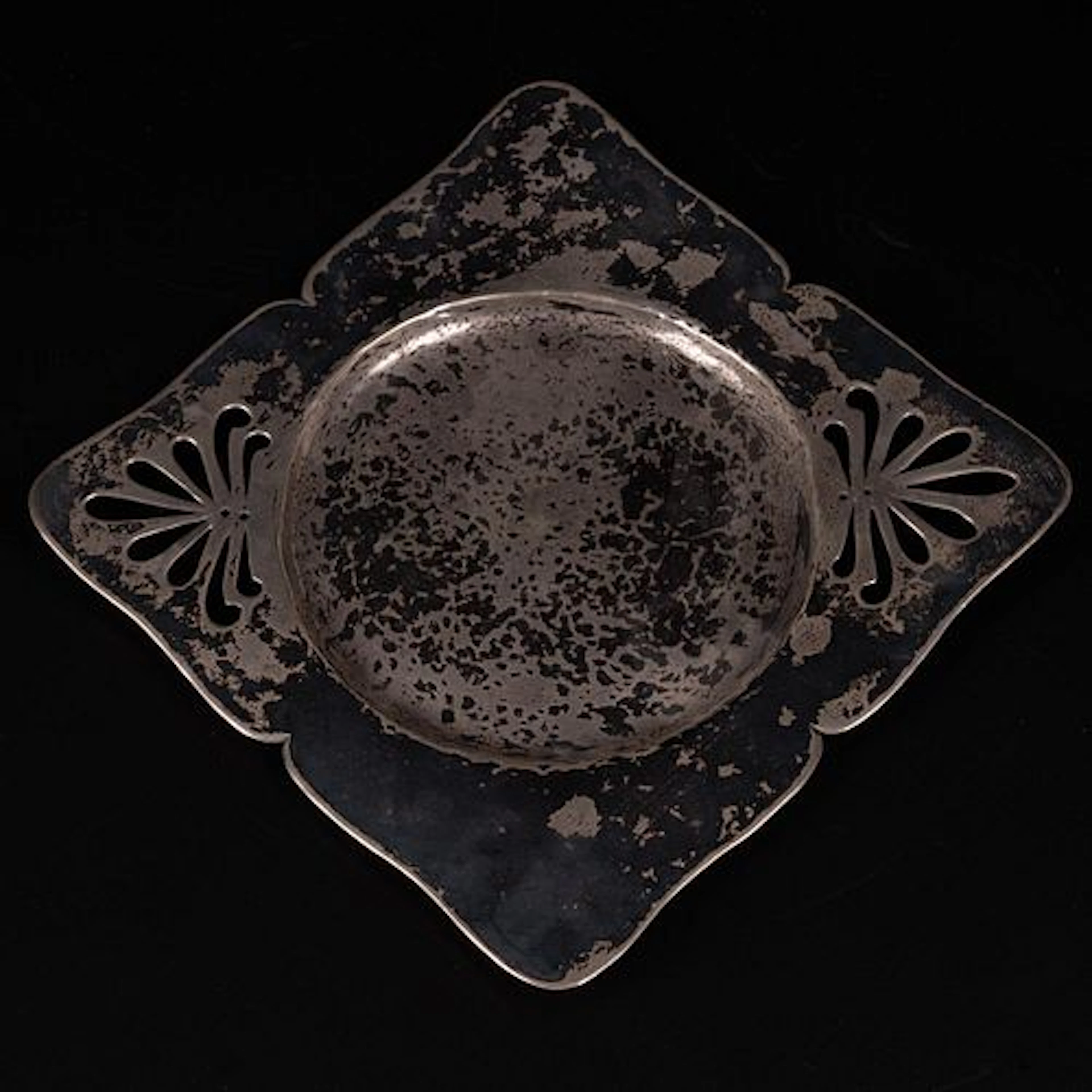 Arts & Crafts Style Sterling Plate
