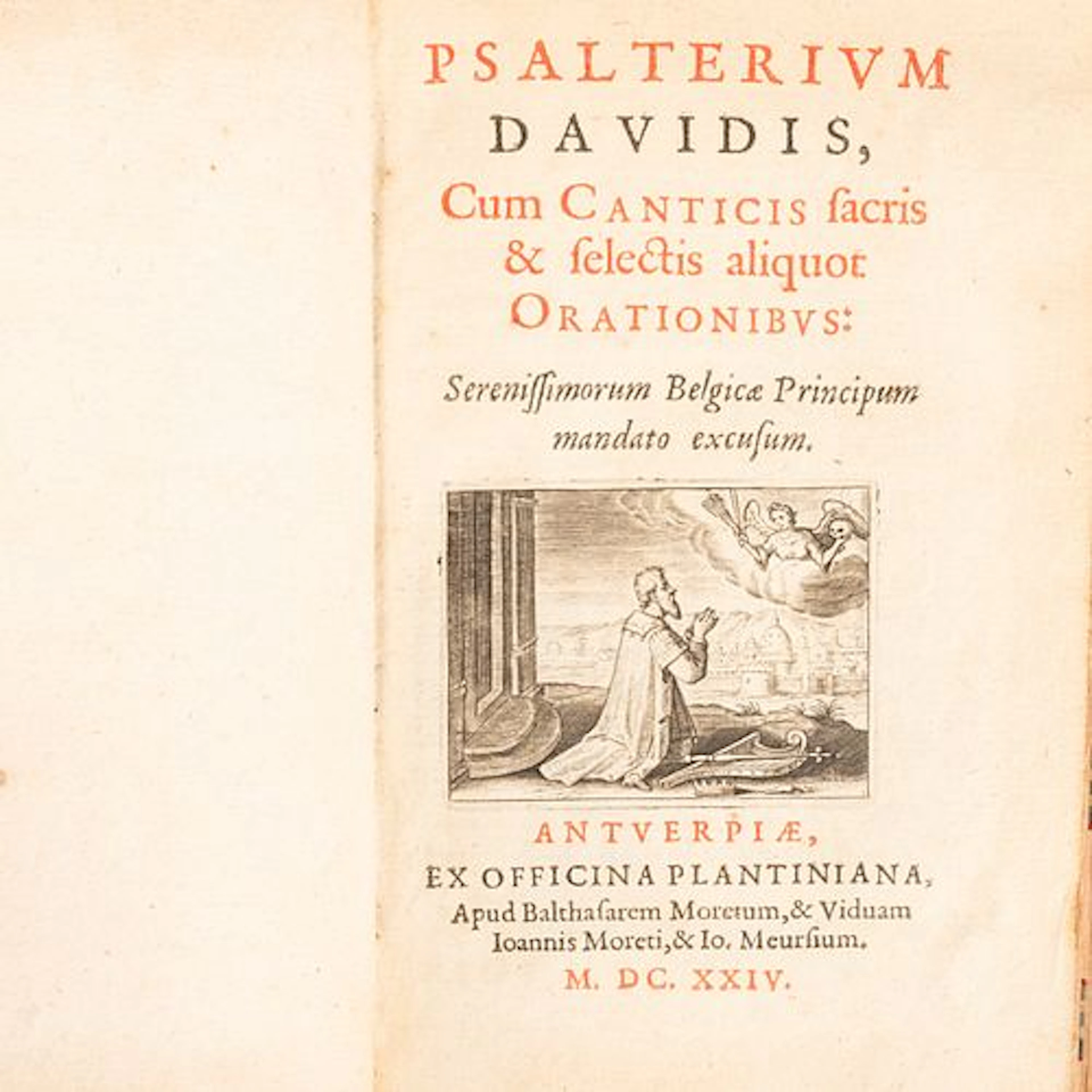 PSALTERIUM DAVIDIS, 1624 Antwerp Plantin Press
