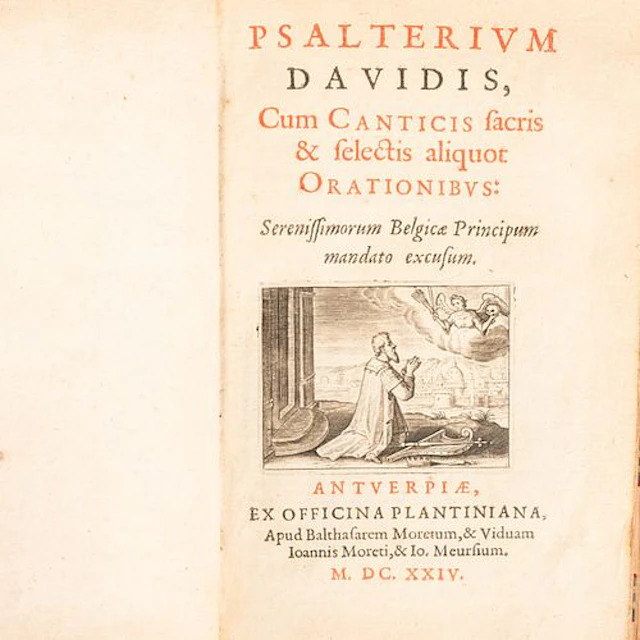 PSALTERIUM DAVIDIS, 1624 Antwerp Plantin Press