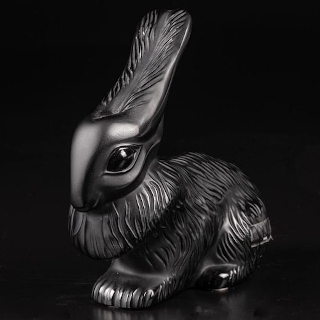 Lalique Cesar Rabbit Sculpture