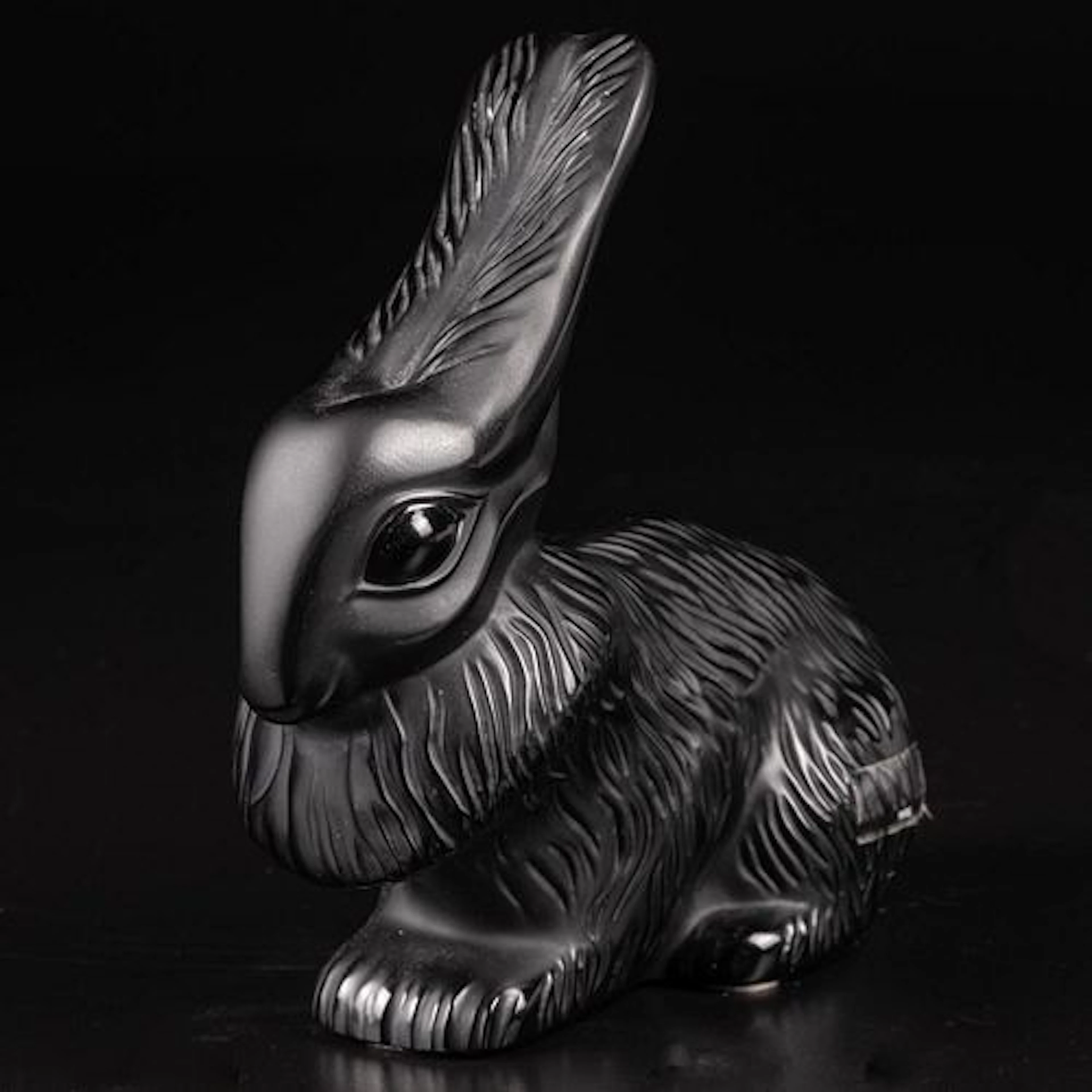 Lalique Cesar Rabbit Sculpture