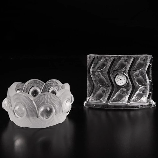 Two Lalique Crystal Decorative Items