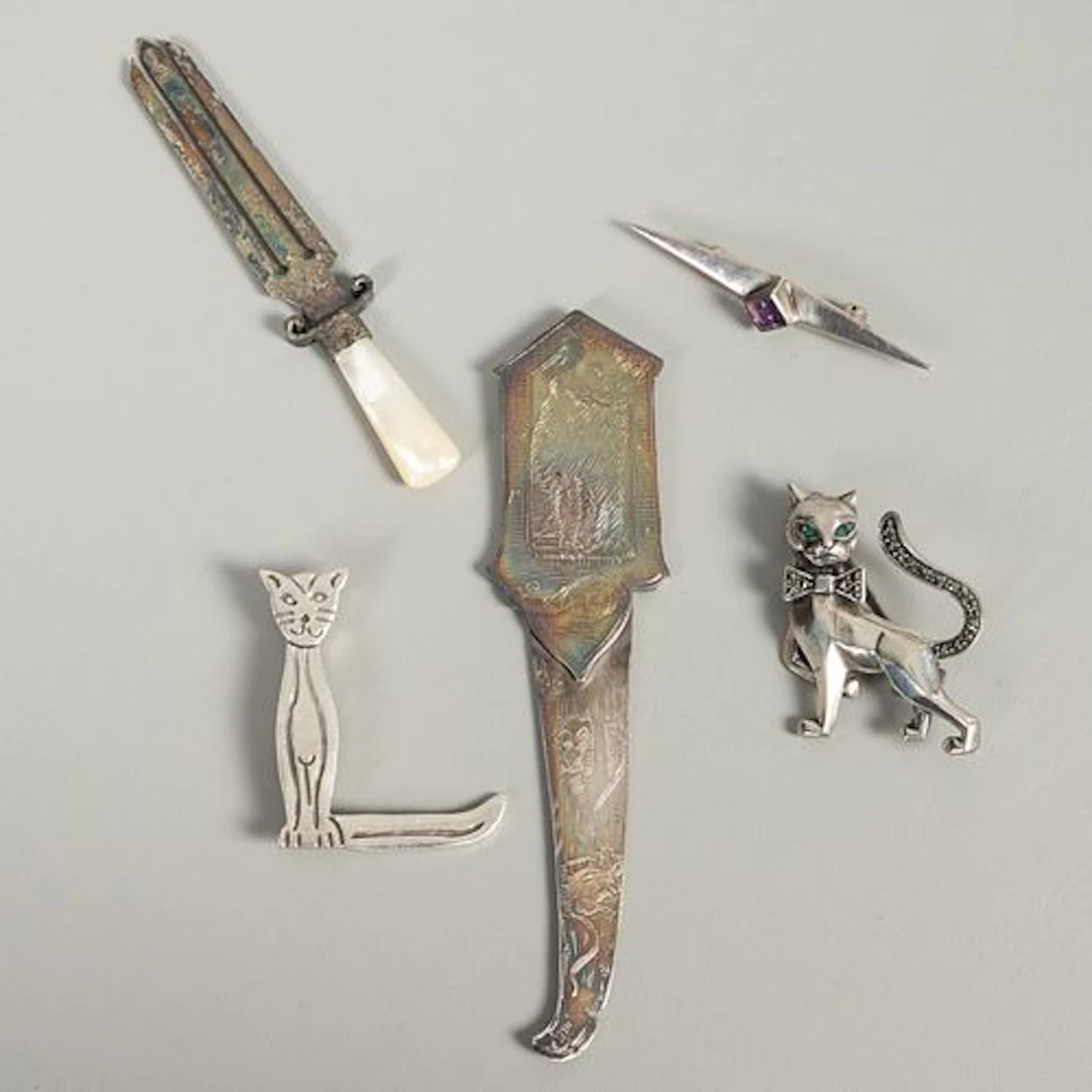 Group of Sterling Silver and Silver Objets de Vertu