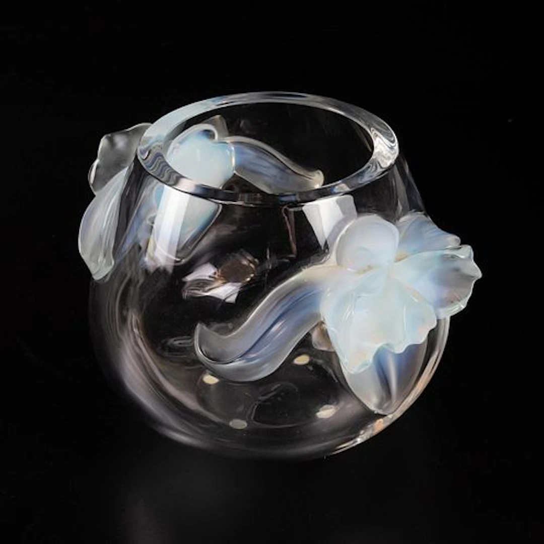 Lalique Orchidee Vase