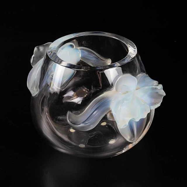 Lalique Orchidee Vase