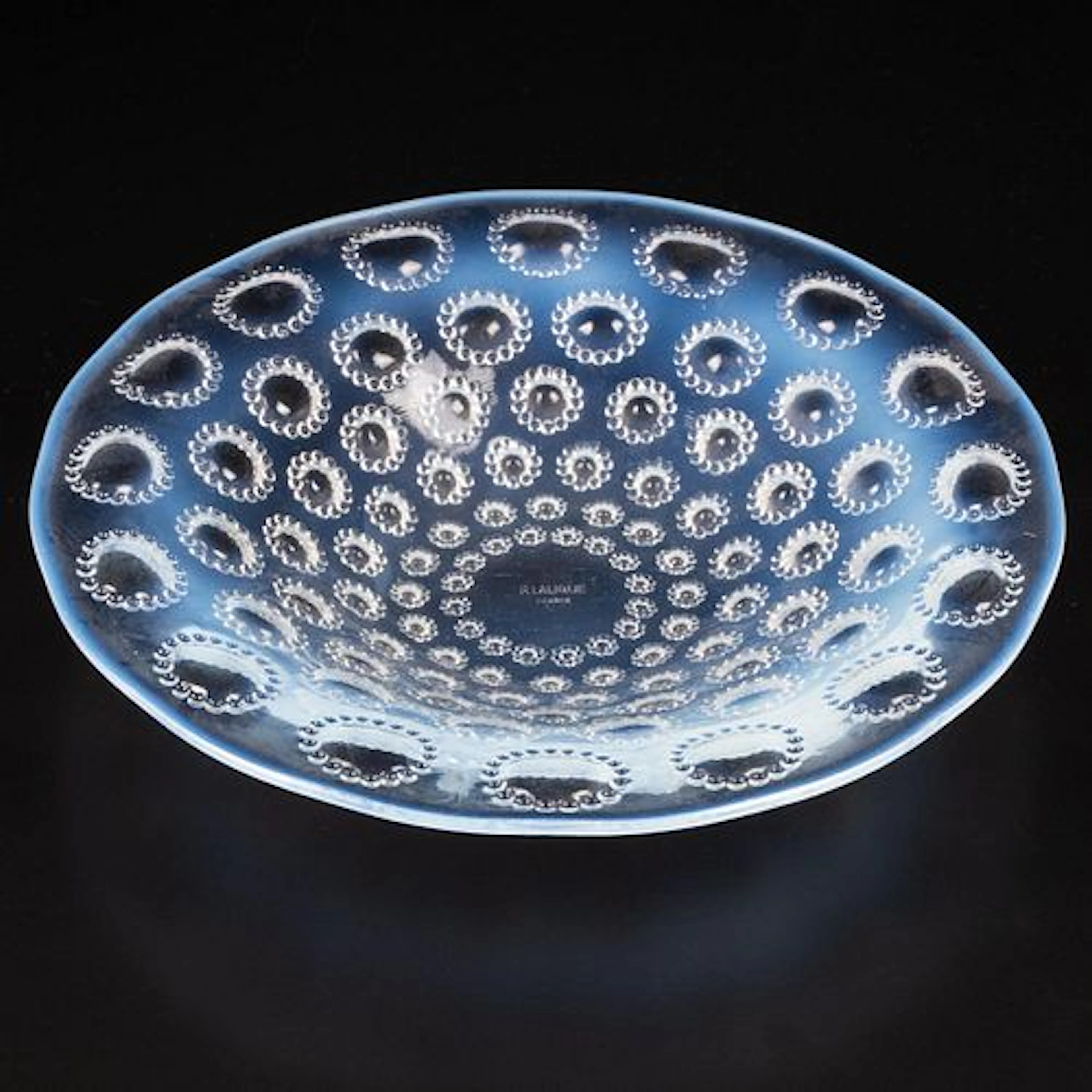 R. Lalique Asters Opalescent Bowl