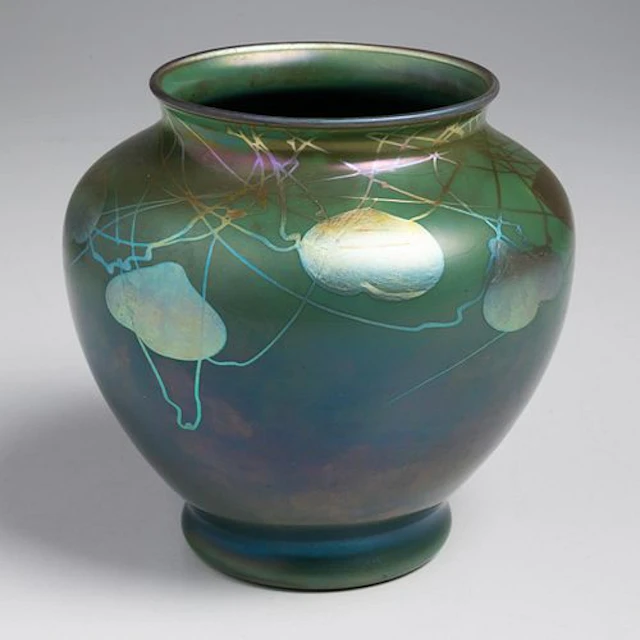 Steuben Tyrian Art Glass Vase