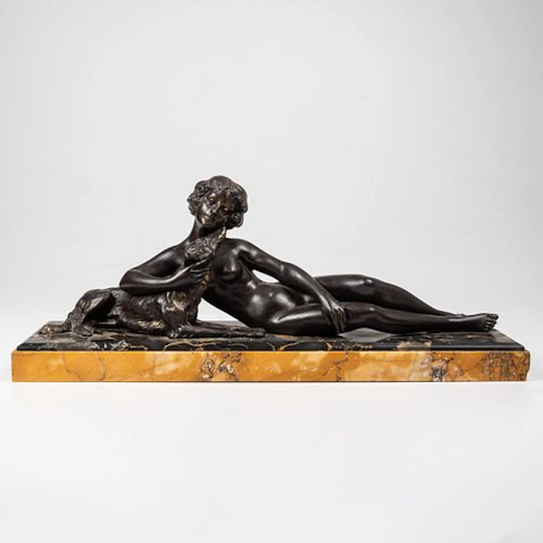 French Deco Figural Group