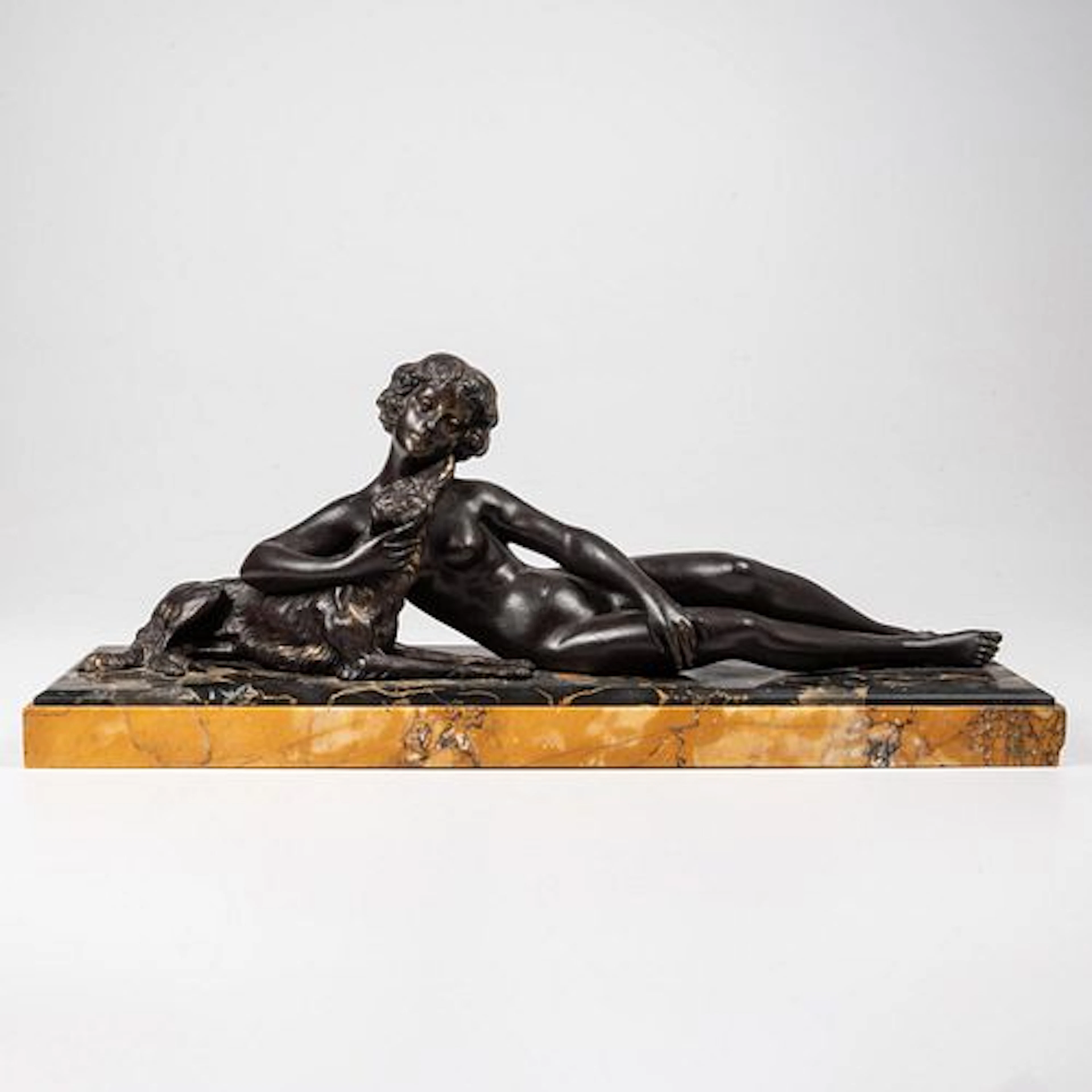 French Deco Figural Group