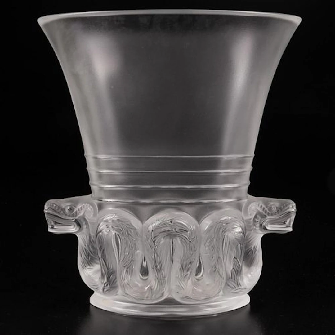 Lalique Quetzalcoatl Aztec Vase