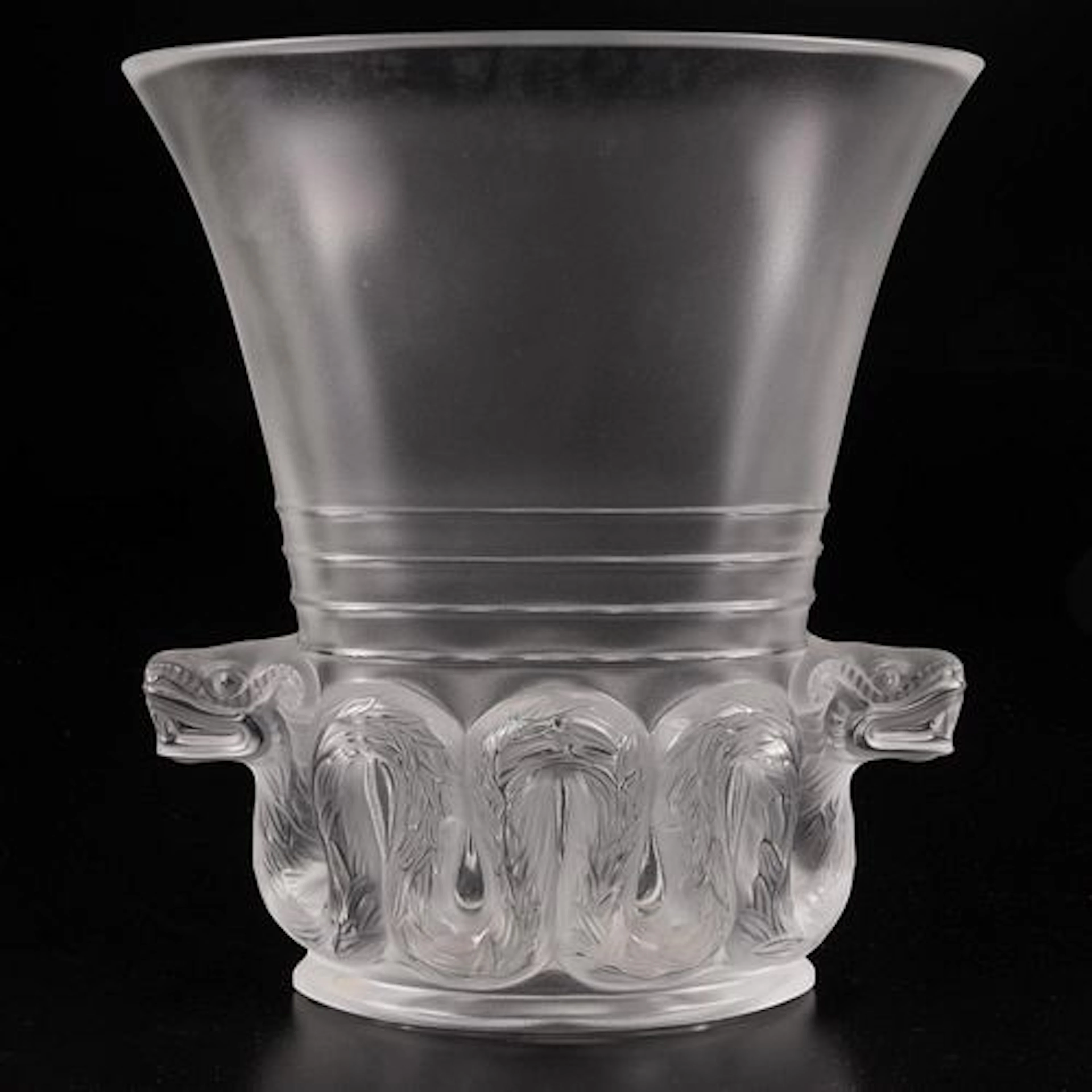 Lalique Quetzalcoatl Aztec Vase