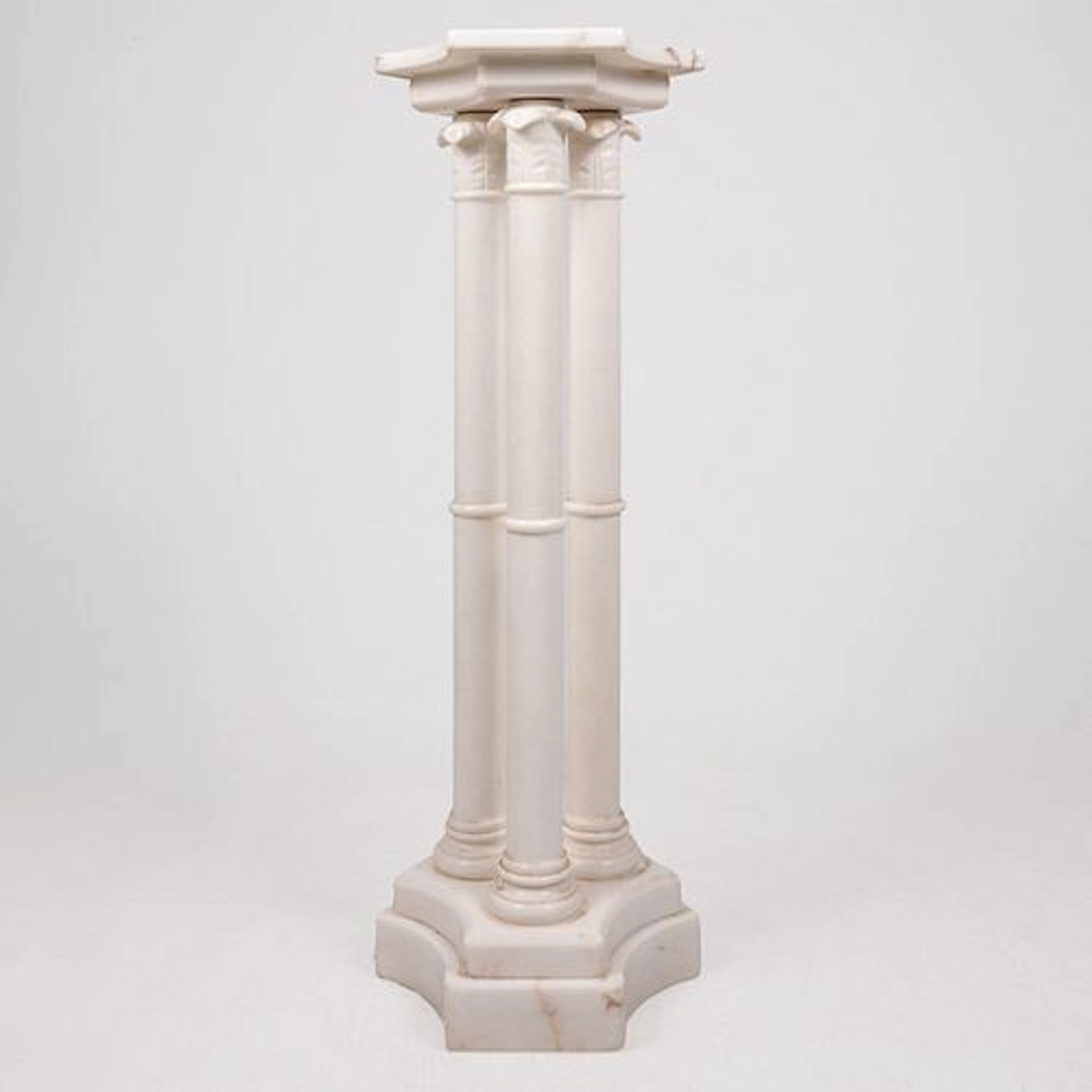 Greek Revival Style Alabaster Pedestal