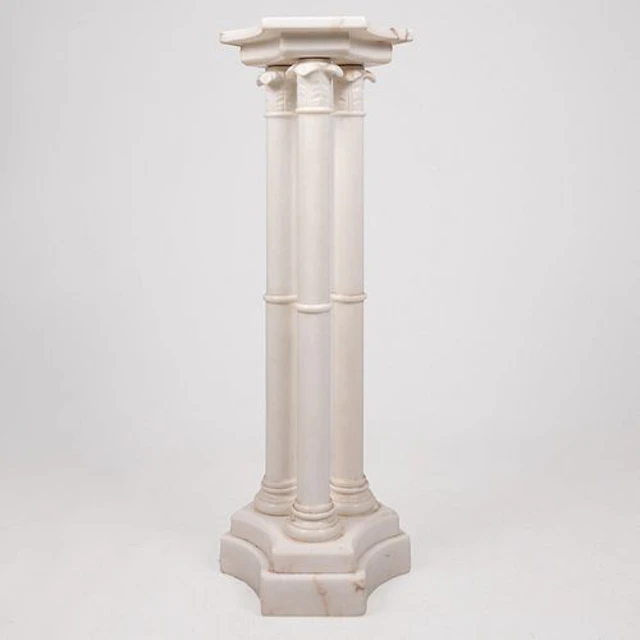 Greek Revival Style Alabaster Pedestal