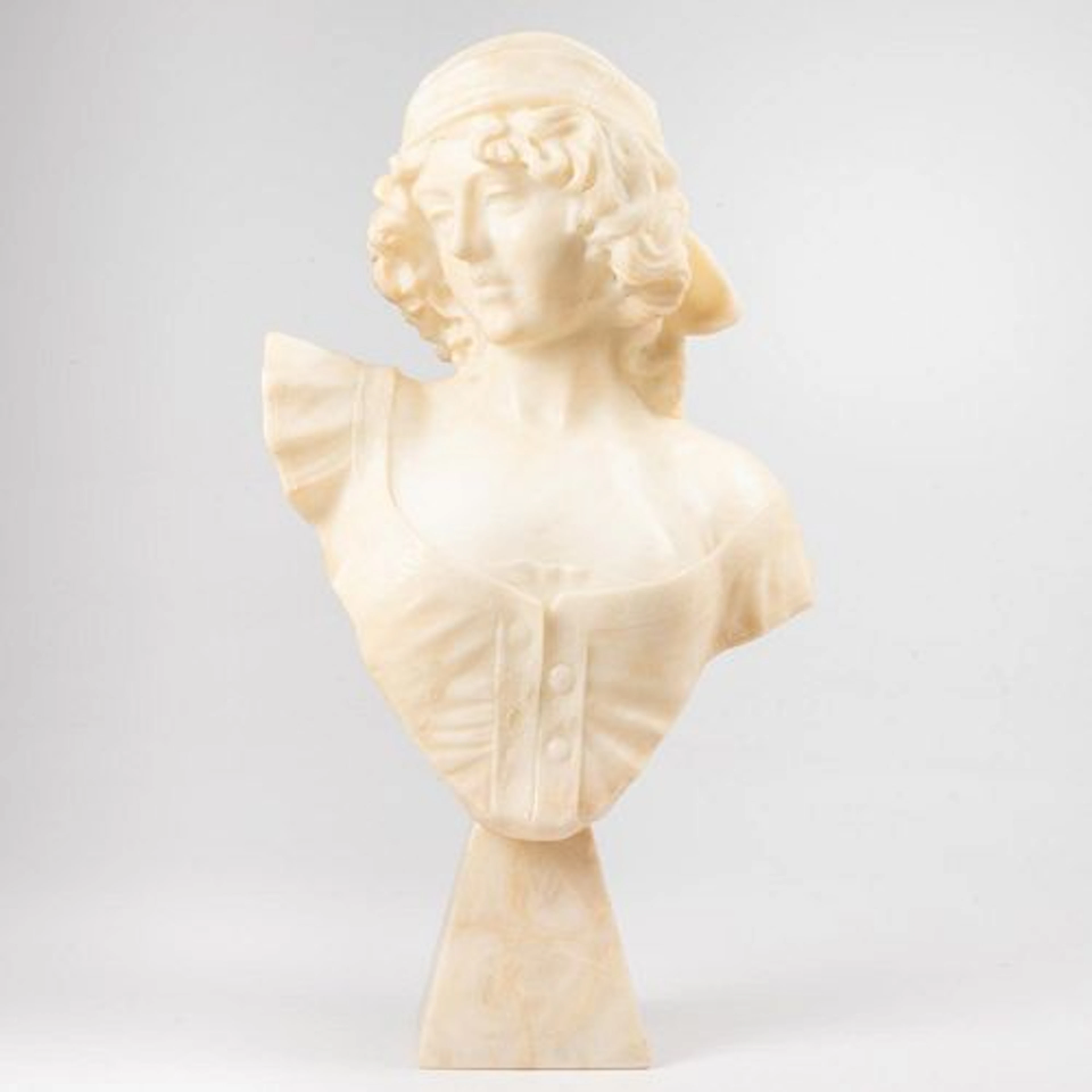 Alabaster Bust of a Maiden