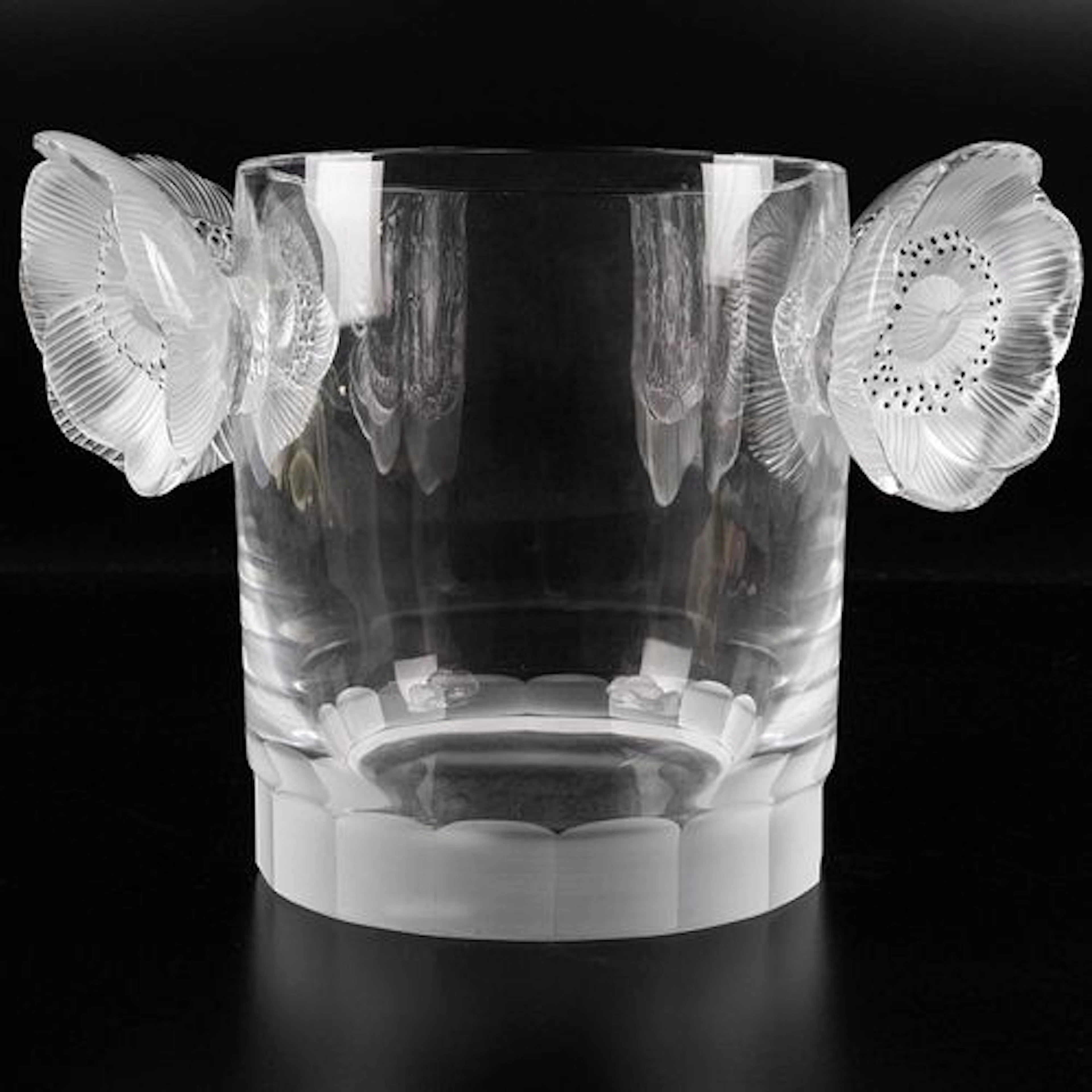 Lalique Constance Anemone Ice Bucket Champange Cooler