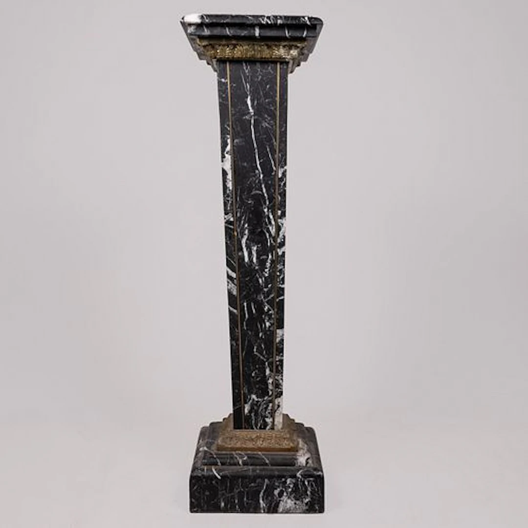 French Empire Style Marble Pedestal