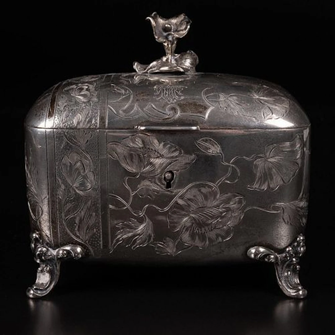 Austria - Hungary 800 Silver Trinket Box