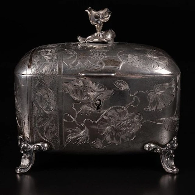 Austria - Hungary 800 Silver Trinket Box