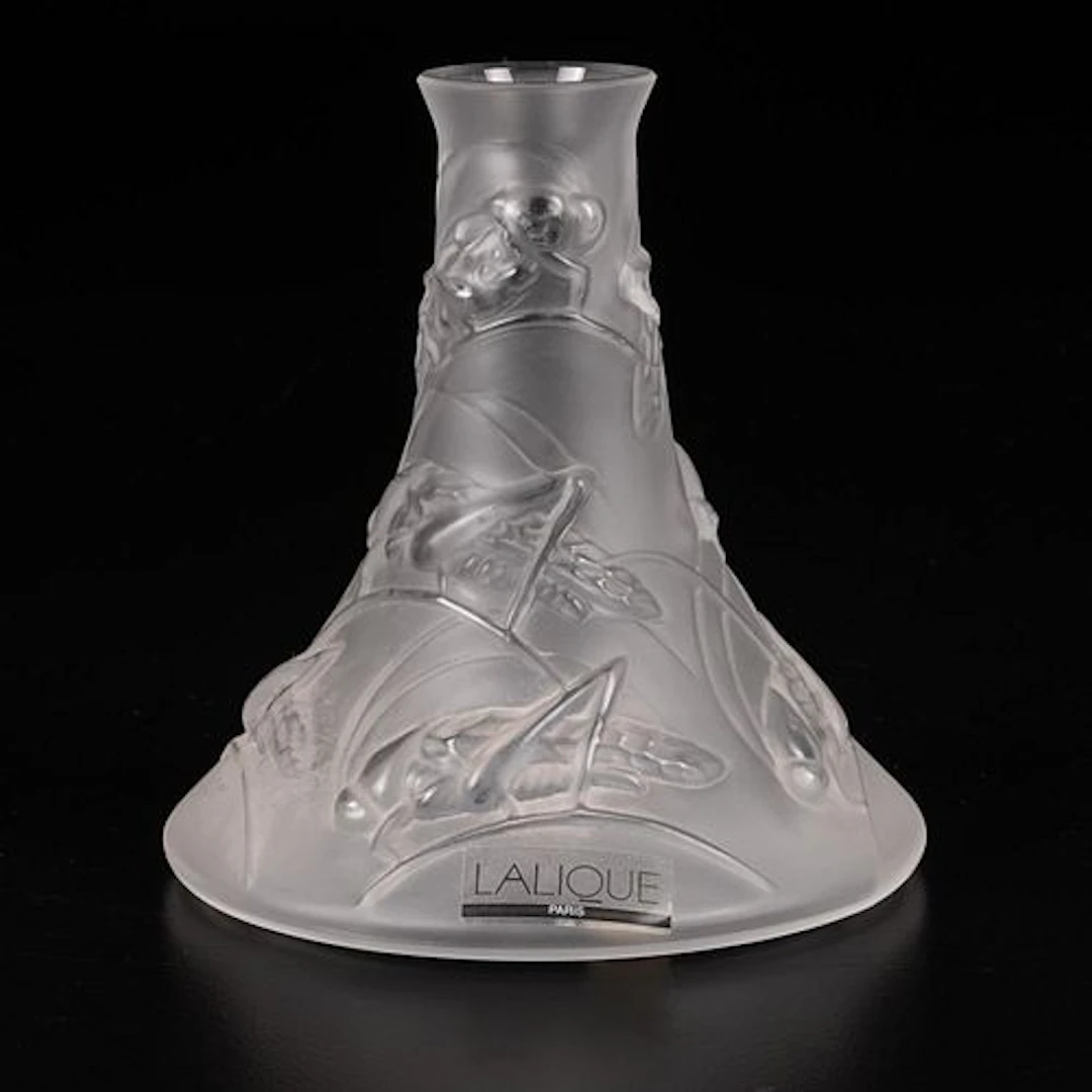 Lalique Soliflore Grillons Bud Vase