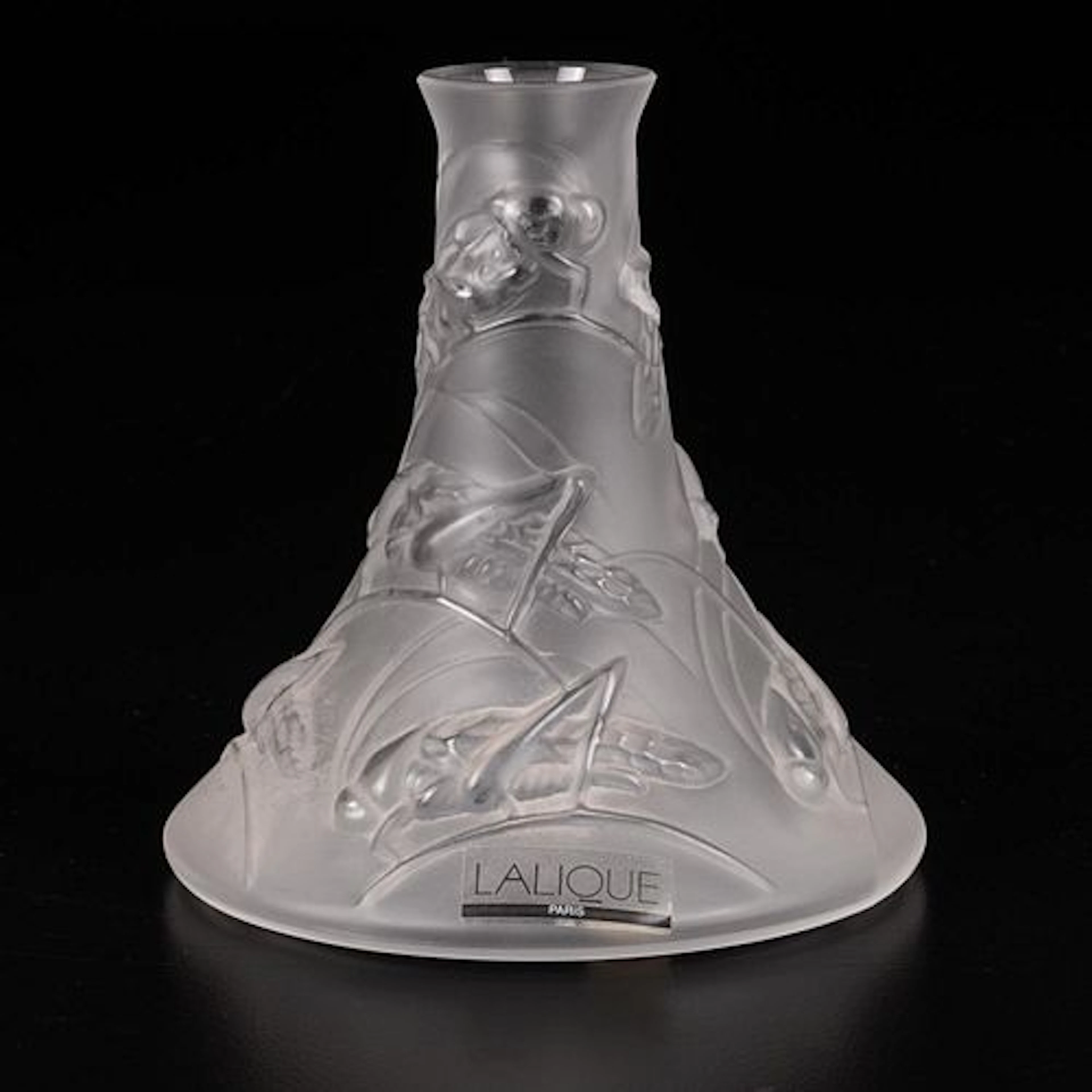 Lalique Soliflore Grillons Bud Vase