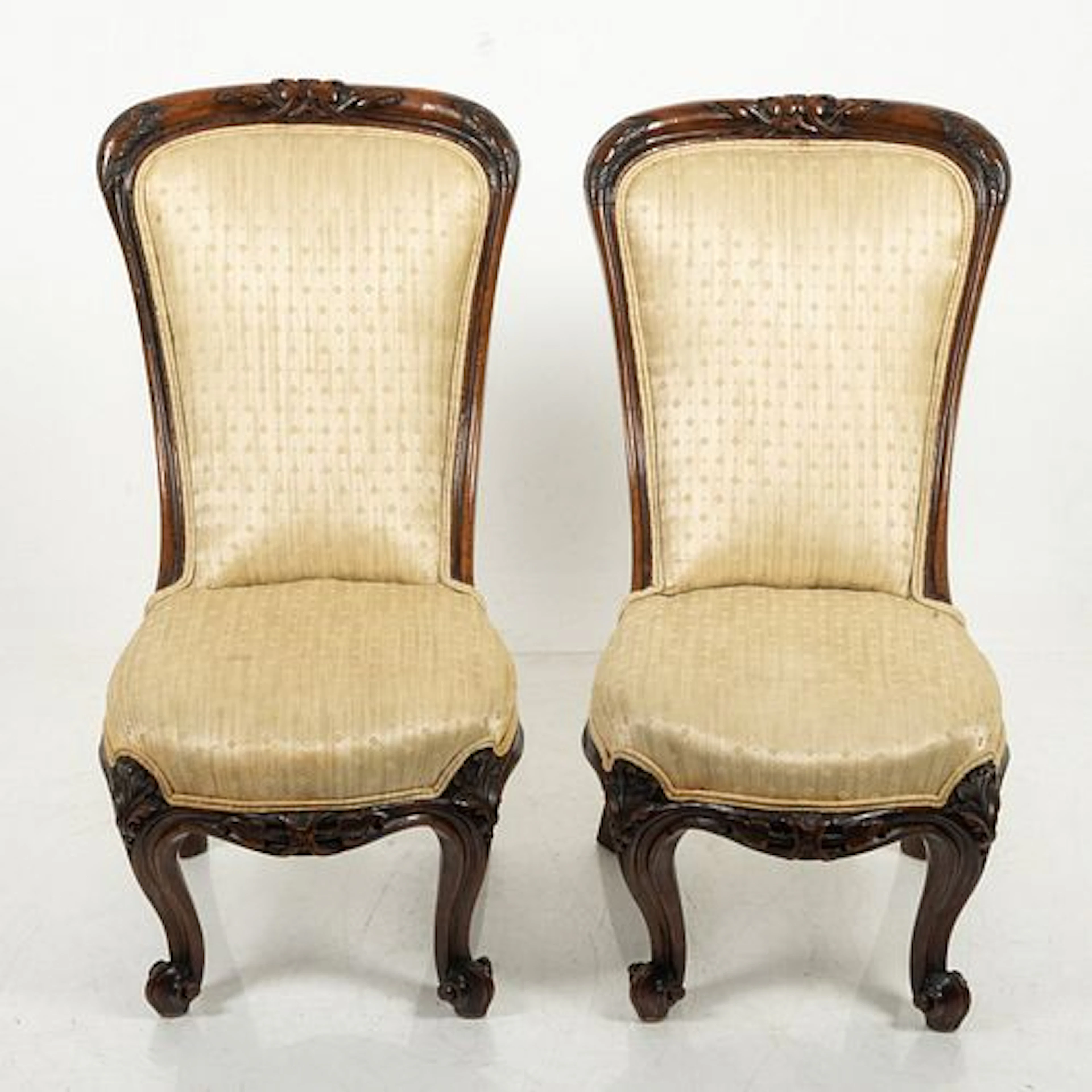 A Pair of American Slipper Chairs