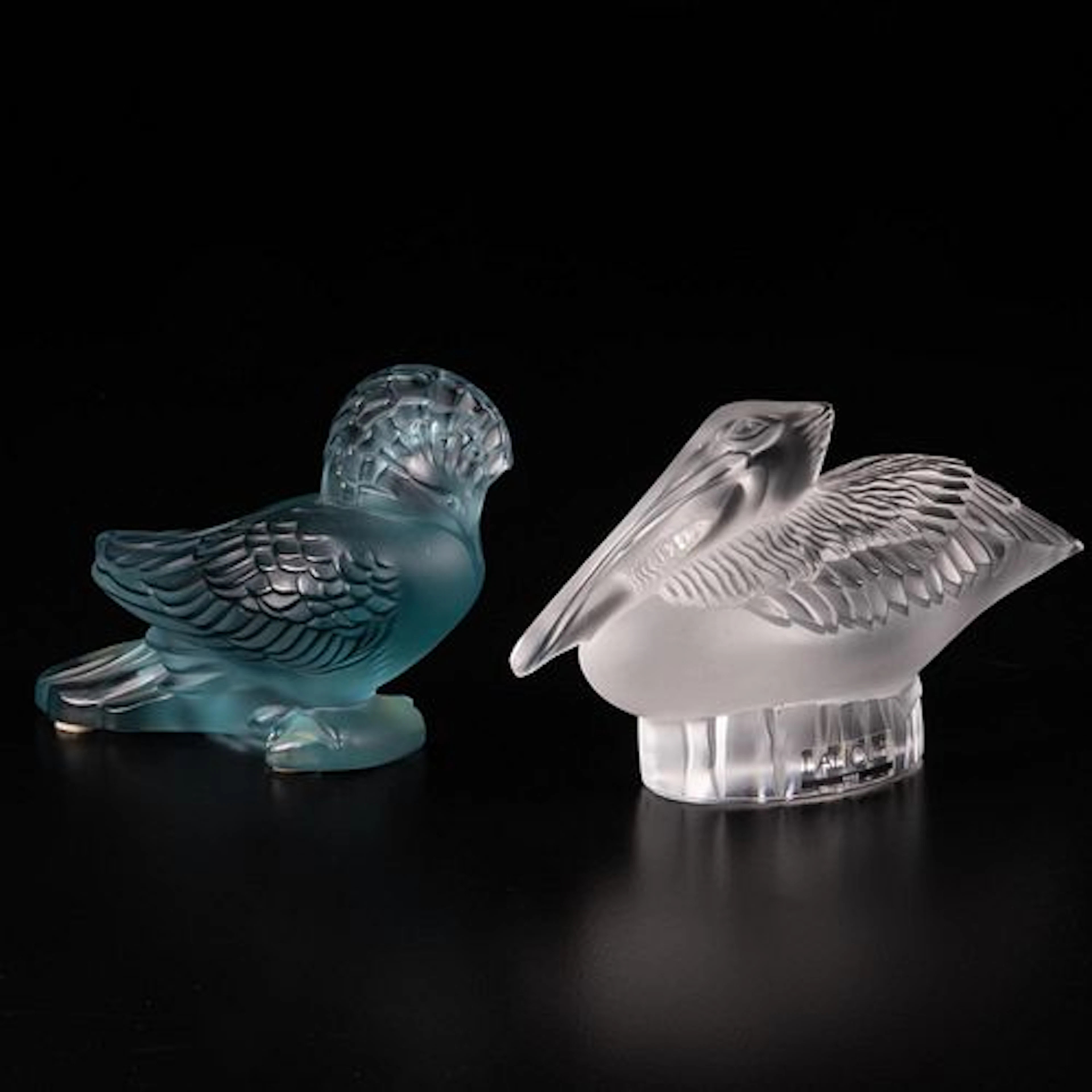 Two Lalique Crystal Paperweights