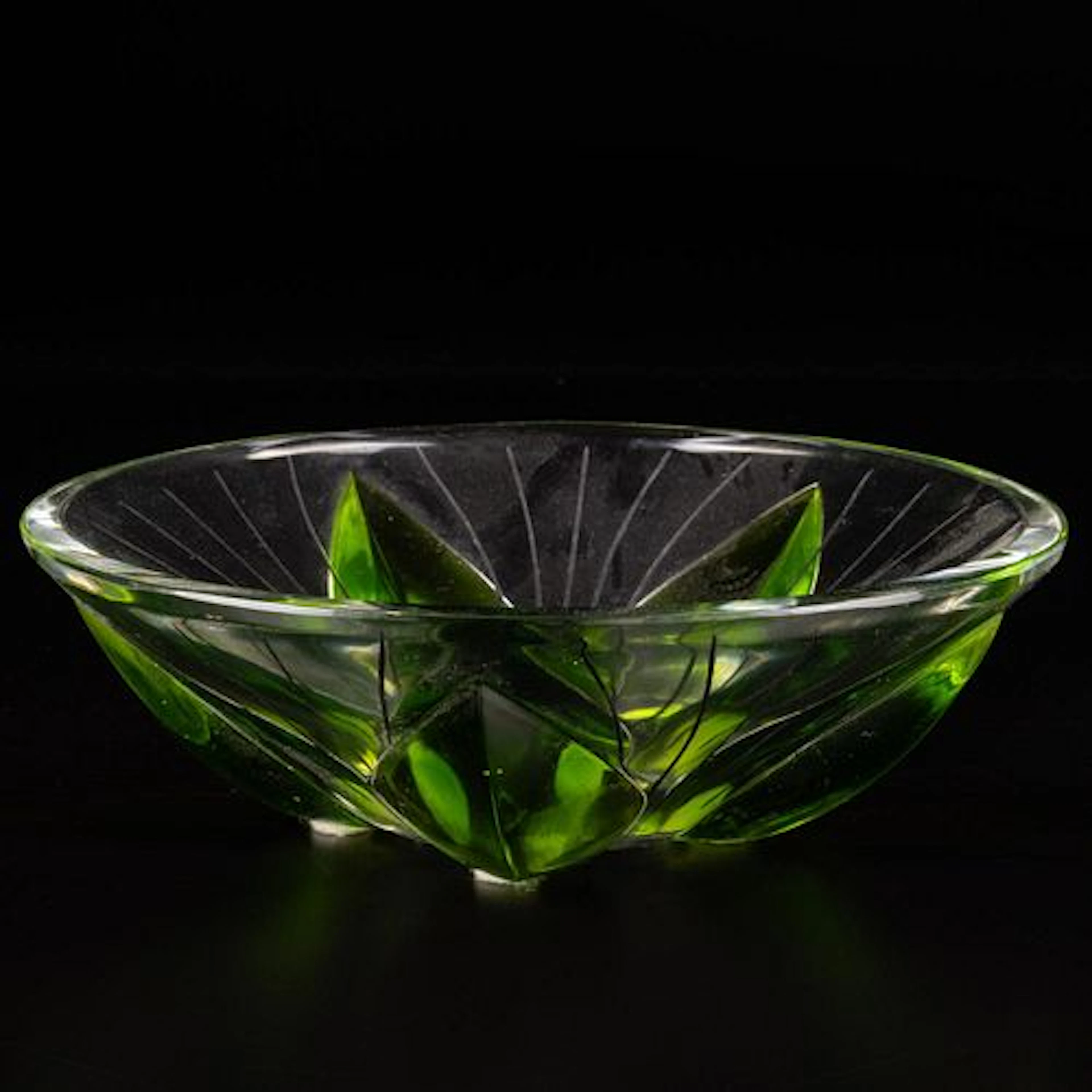 Lalique Lotus Leaf Bowl