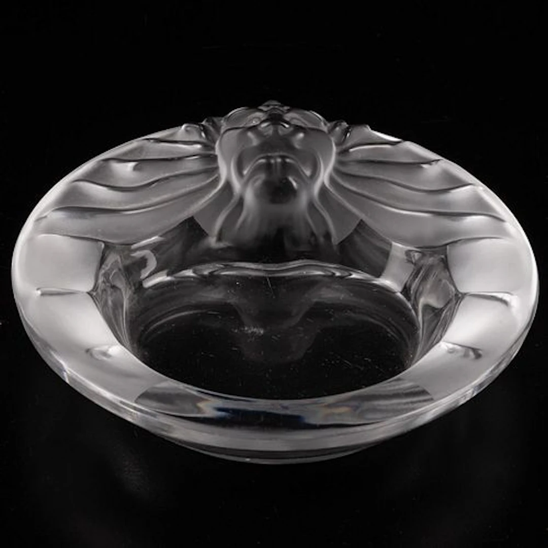Lalique Tête de Lion Dish