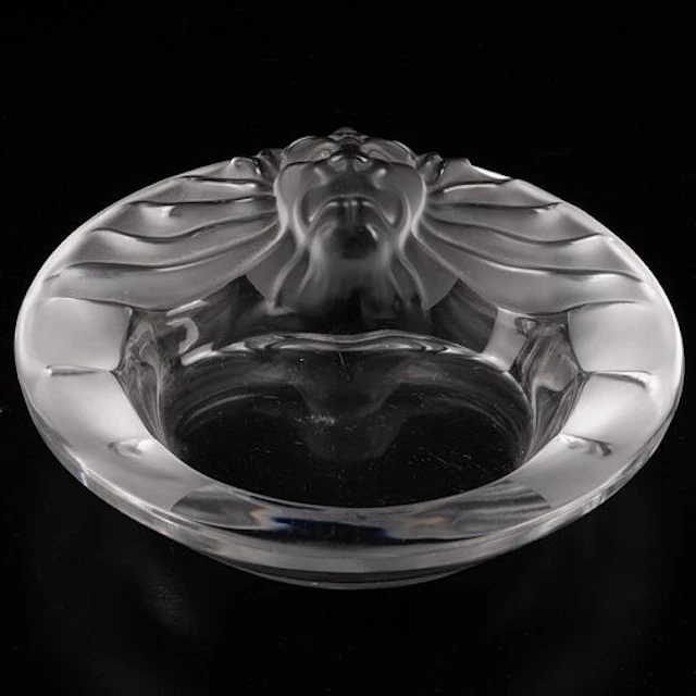 Lalique Tête de Lion Dish