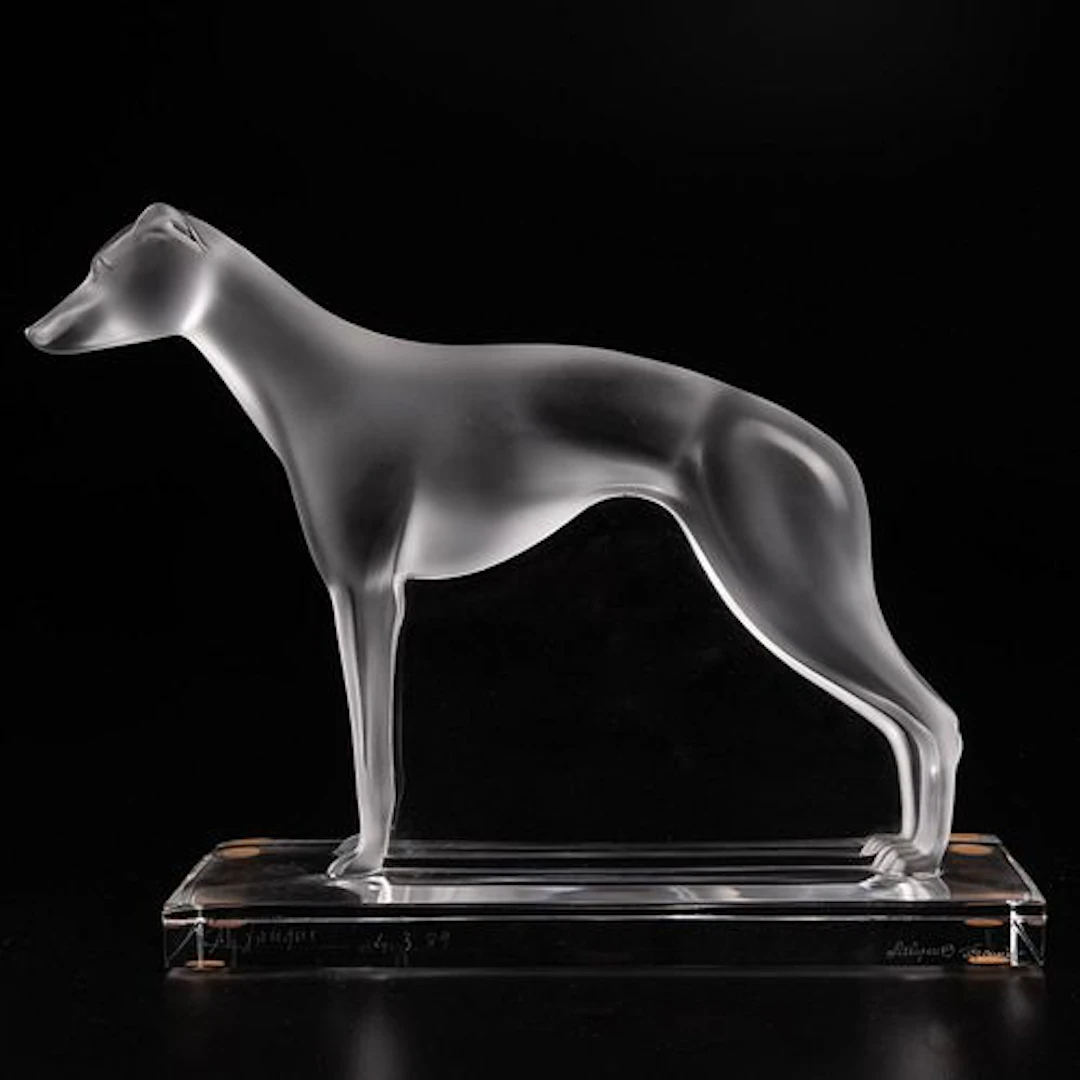 Marc Lalique Perceval Greyhound Sculpture