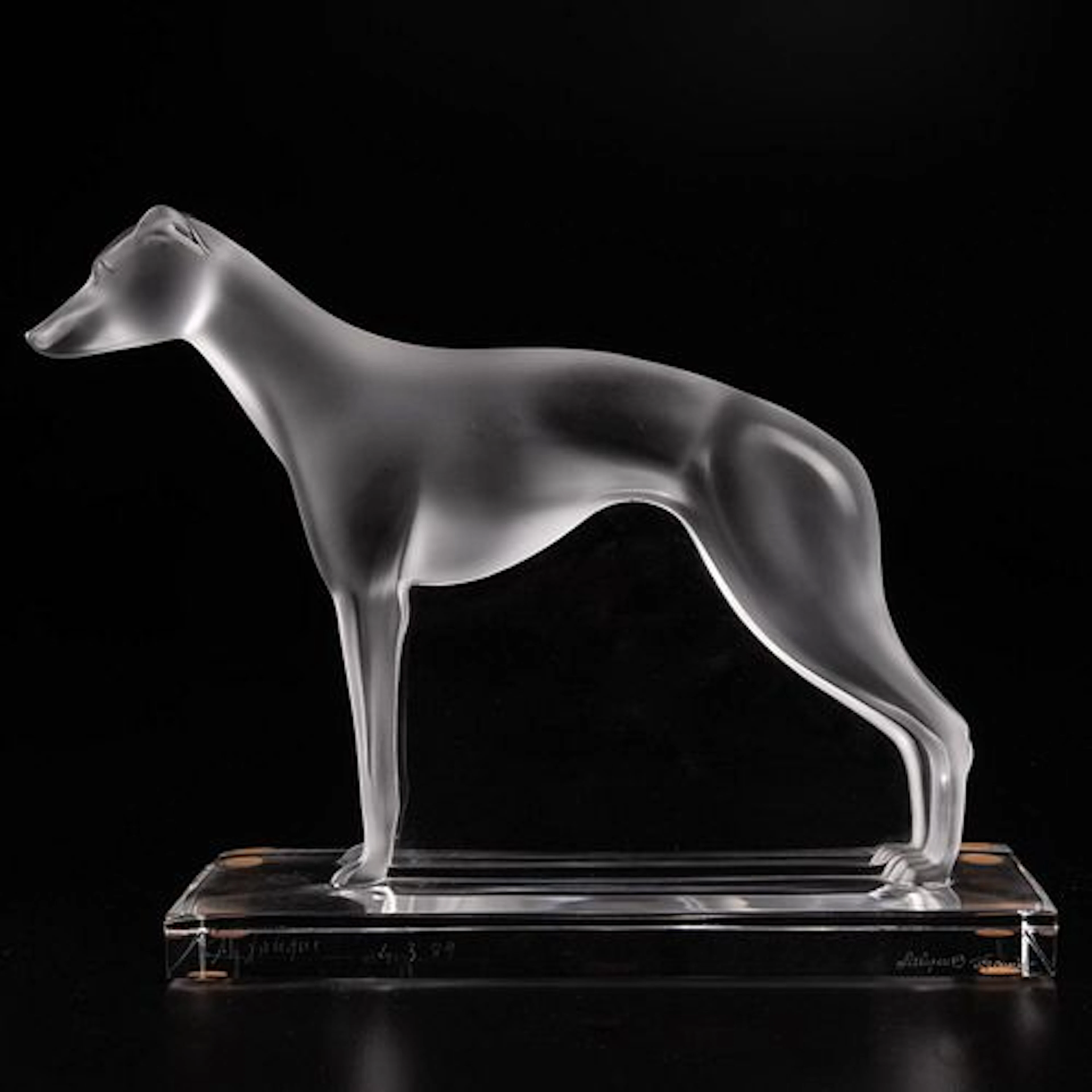 Marc Lalique Perceval Greyhound Sculpture