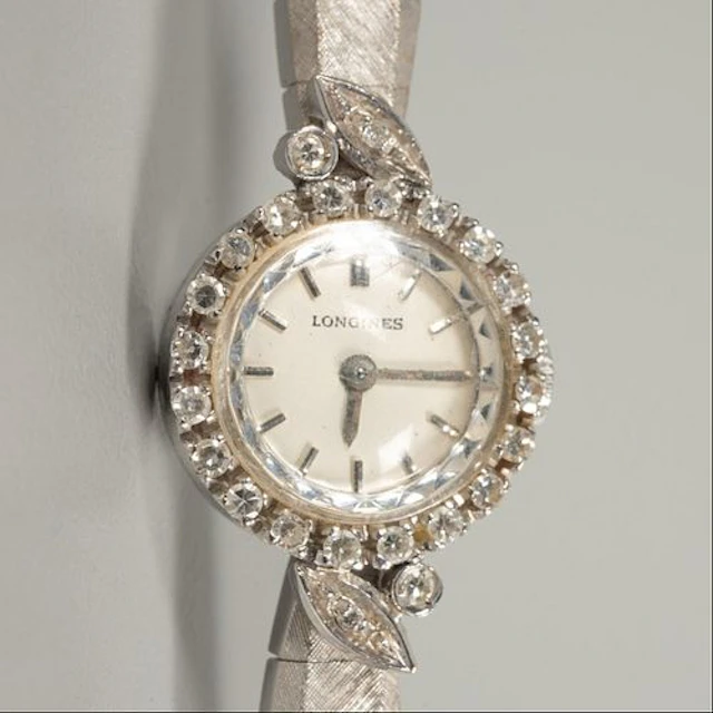 A Longines 18kt. White Gold Wrist Watch